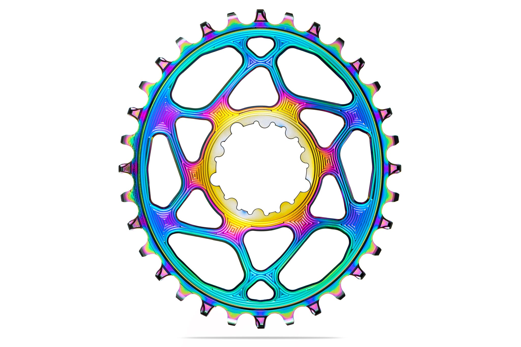 absoluteBLACK SRAM Direct-Mount, Boost (148) chainring oval 36teeth - PVD rainbow