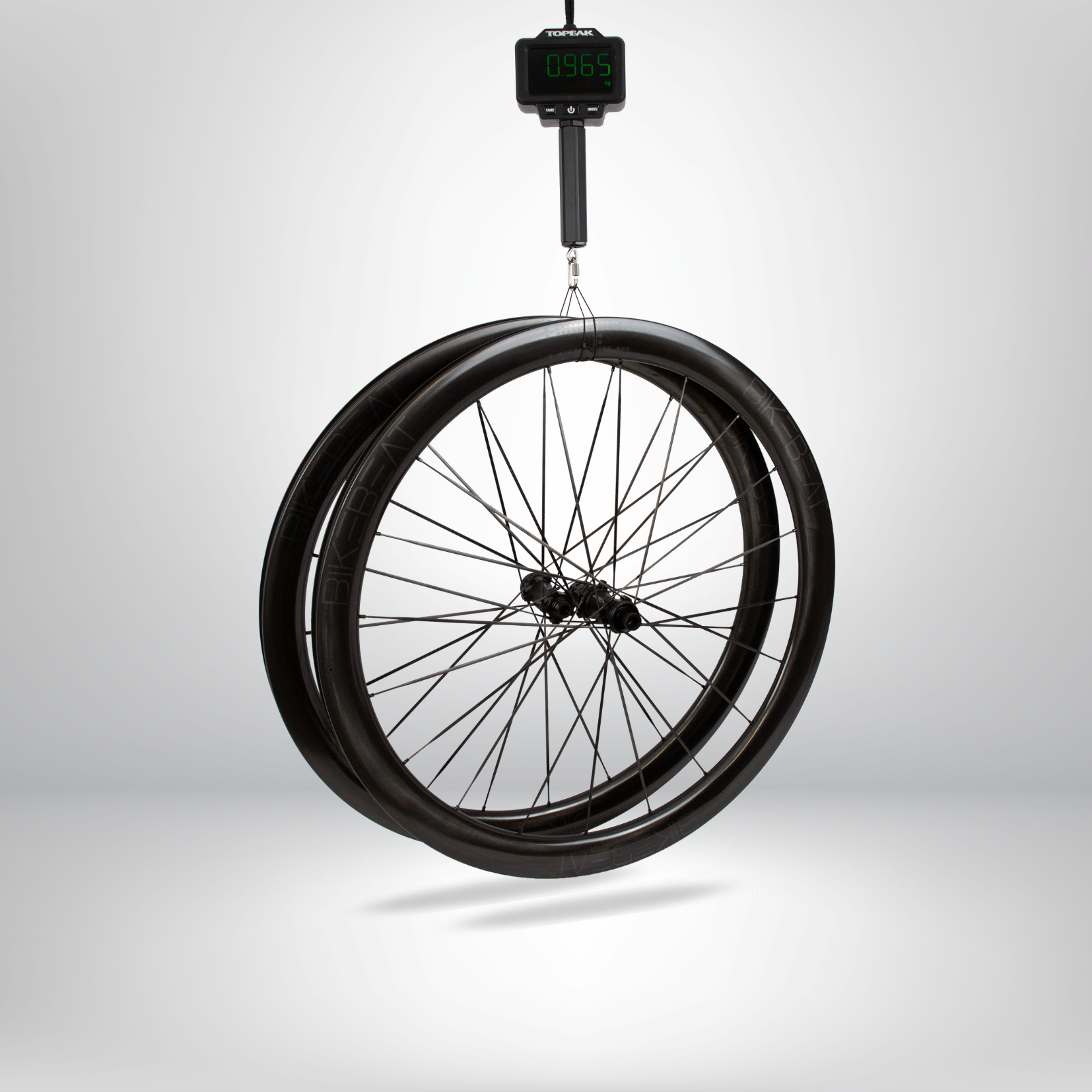 BIKEBEAT Maßstab EVO Hyperlight 45mm Carbon Laufrad-Satz - NUR 970 GRAMM
