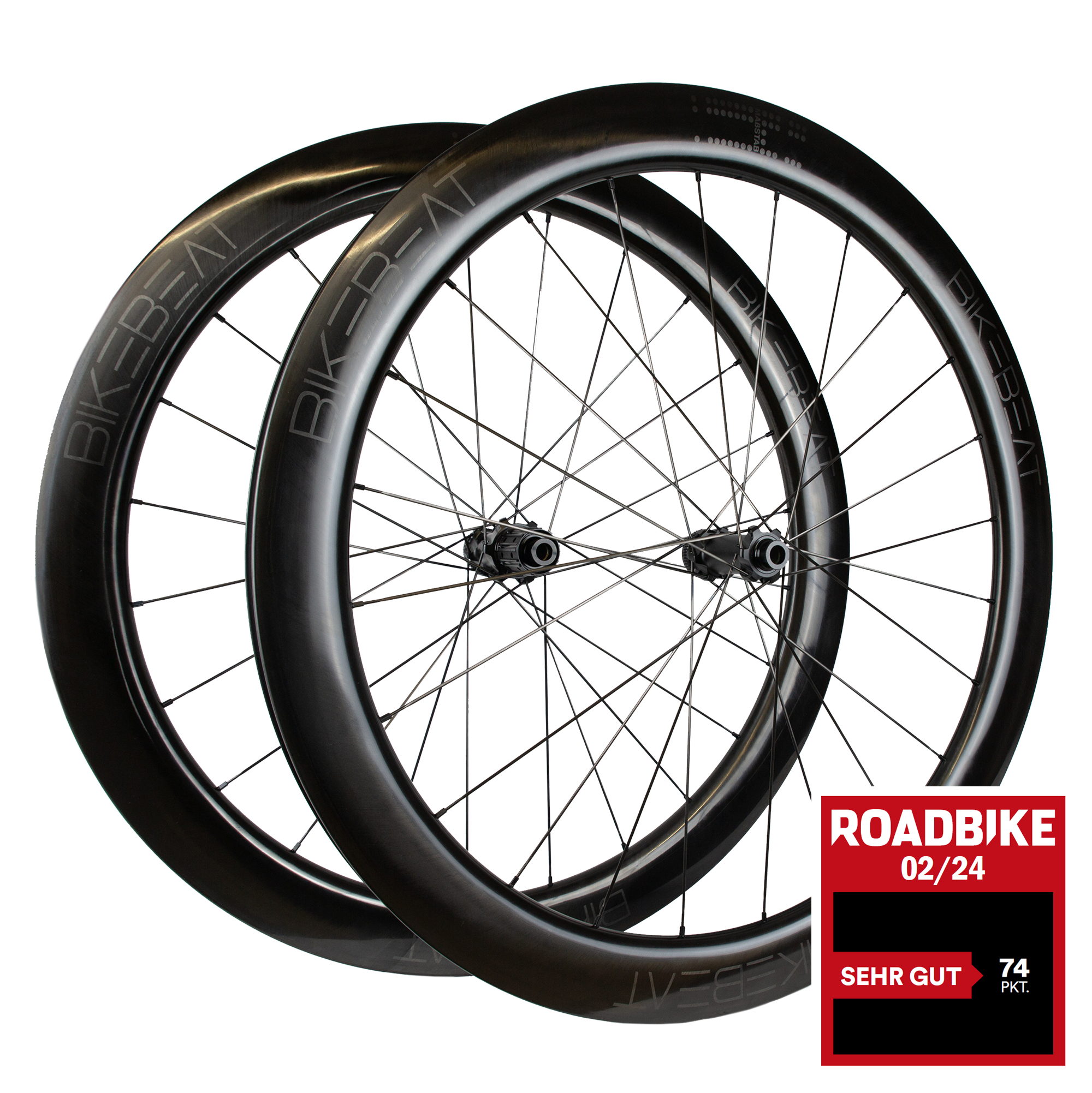 BIKEBEAT Maßstab AERO 55mm Carbon Laufrad-Satz