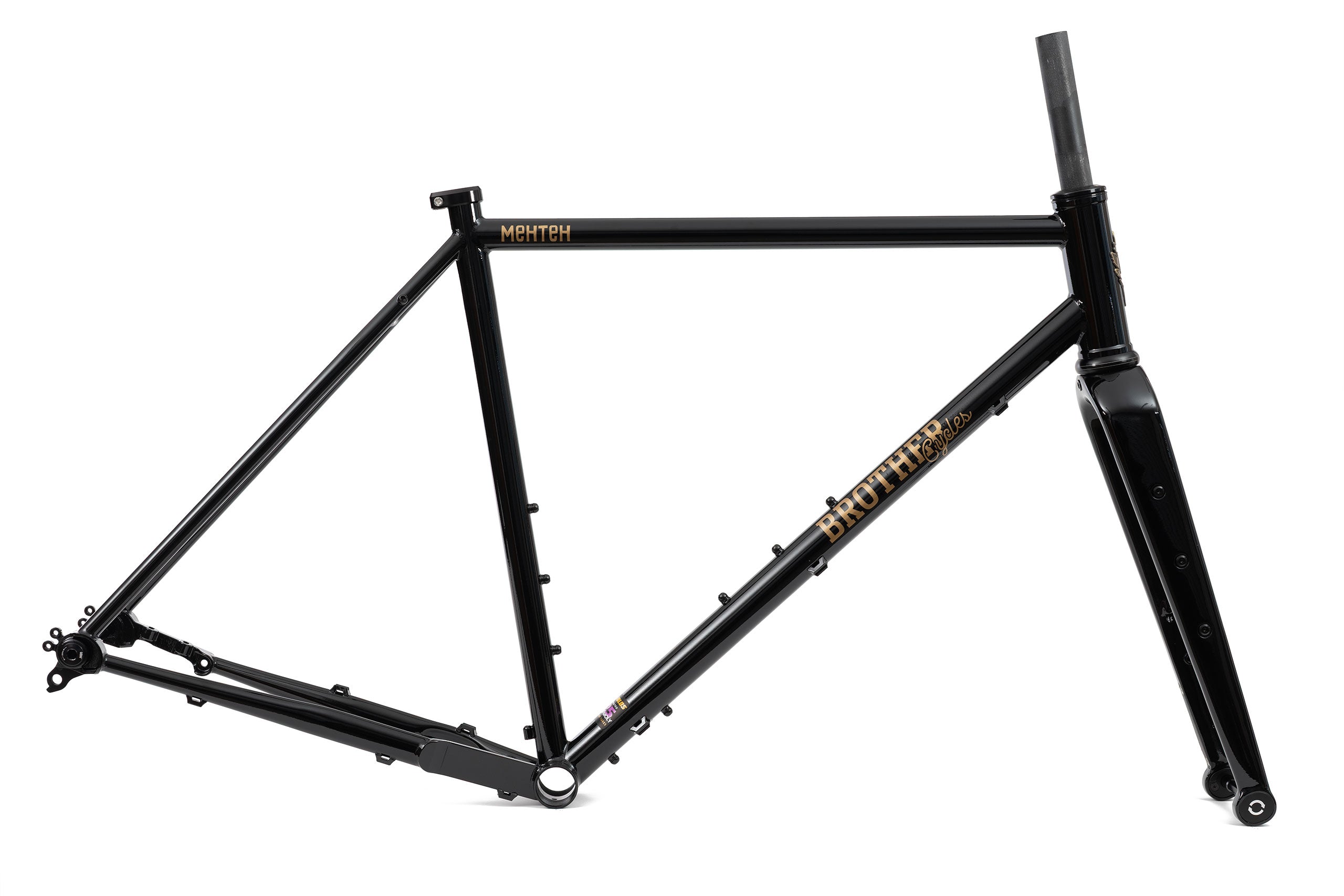 Brother Cycles - MEHTEH Rahmen-Set - Stealth Black / Gold