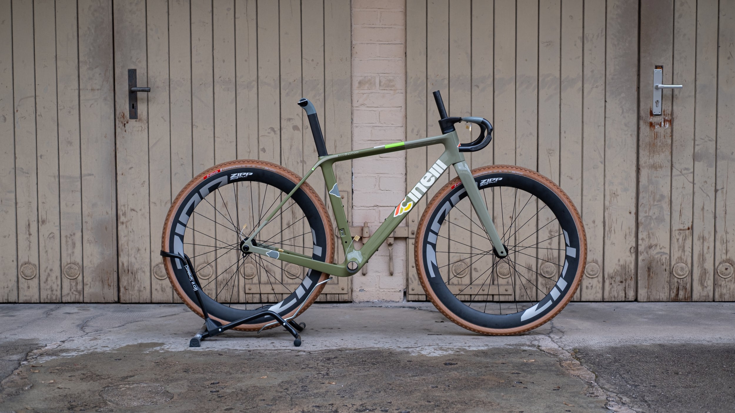 Cinelli KING ZYDECO II Carbon Rahmen-Set, Sage Rover - Small