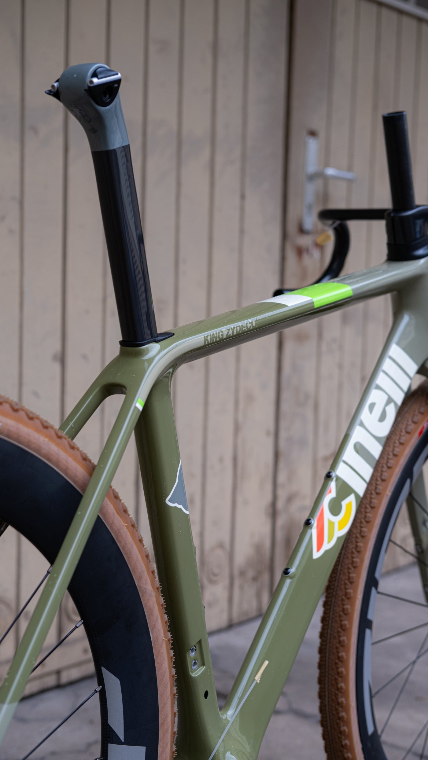 Cinelli KING ZYDECO II Carbon Rahmen-Set, Sage Rover - Small