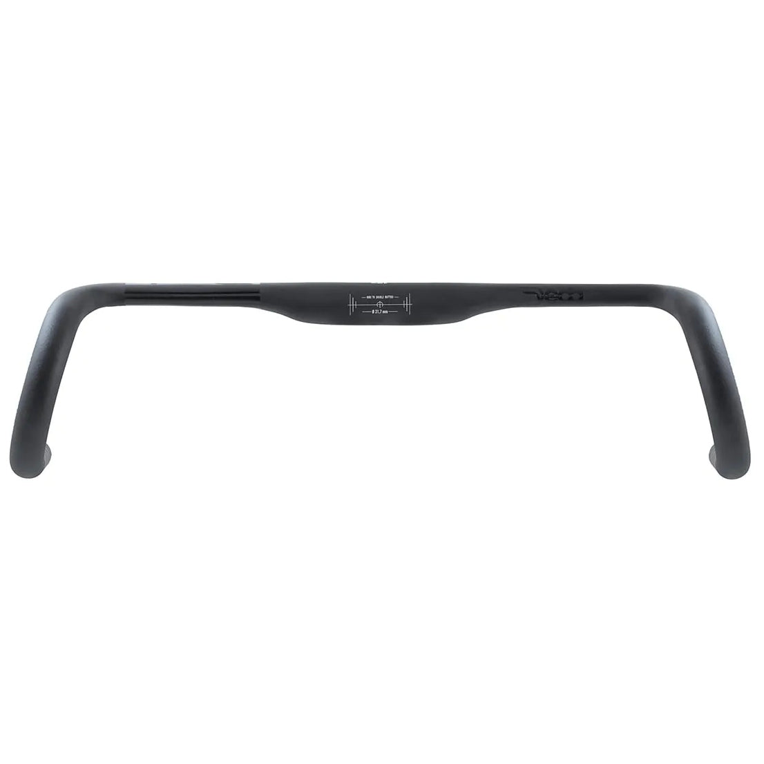 Deda SuperZero Gravel DCR Aluminium Ergo Drop Bar Lenker 31,7mm - Polish on Black