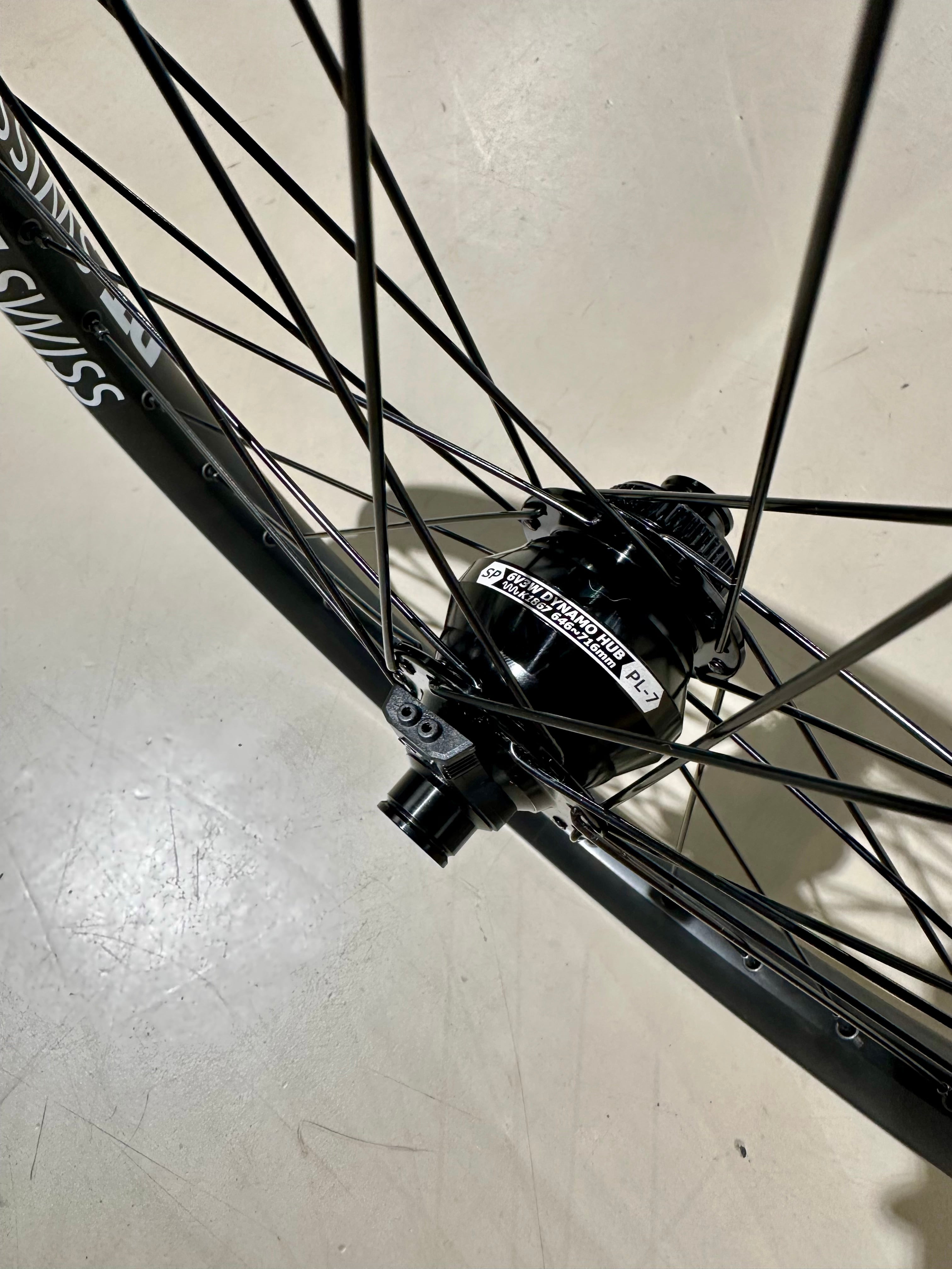 Hand-built 20" wheel – DT Swiss U663 x Shutter Precision PL-7 hub dynamo