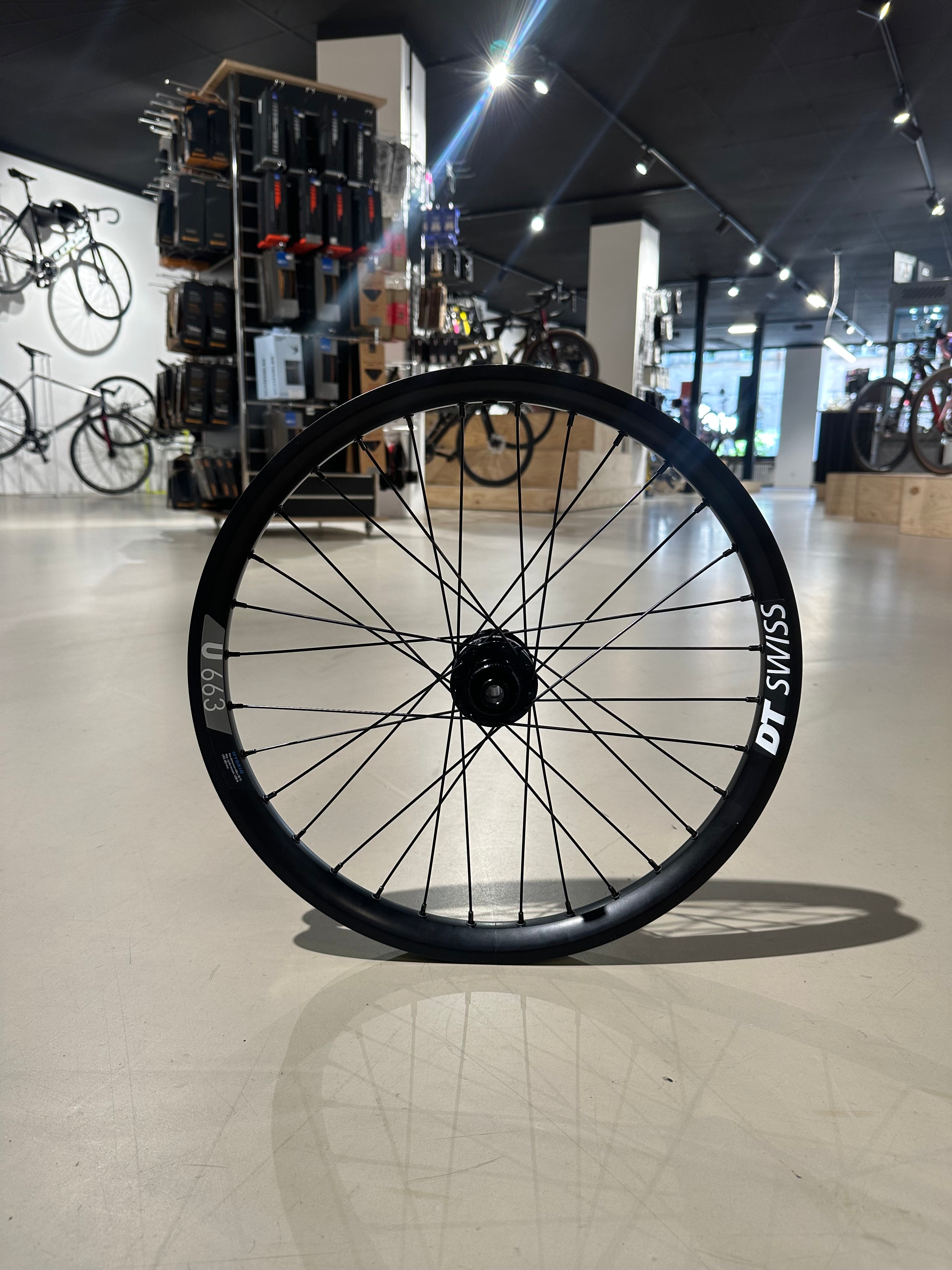 Hand-built 20" wheel – DT Swiss U663 x Shutter Precision PL-7 hub dynamo