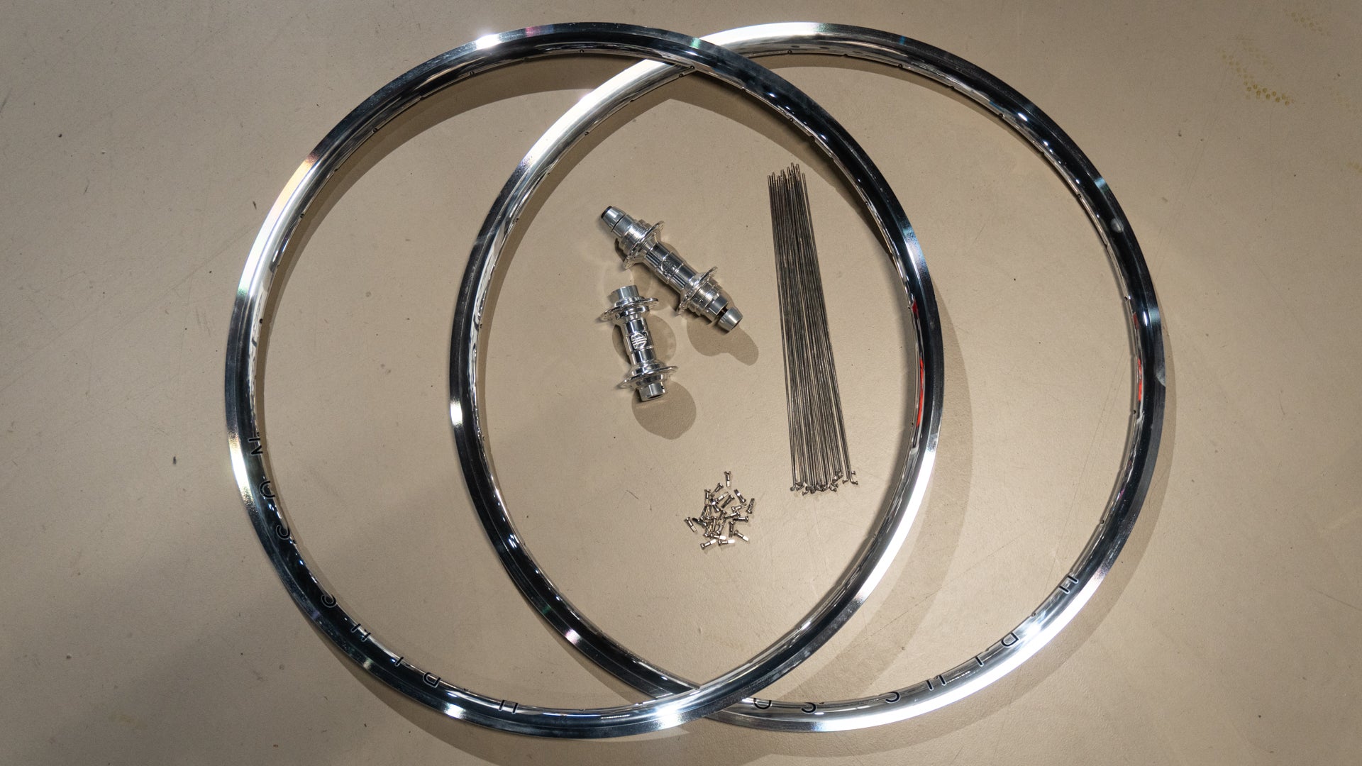 H+Son Archetype x BLB KING HUB Track wheelset Silver/Silver, 32 holes