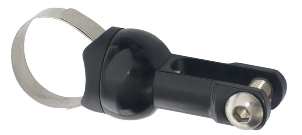 SON headlight holder Schmidt delux 2D long, for handlebars - Black