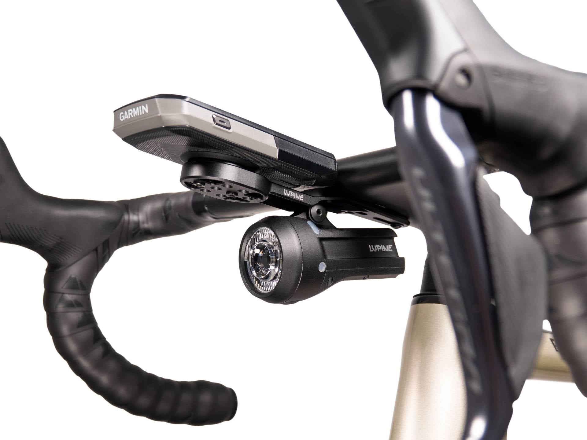 Lupine Cockpit Aero Mount mit GoPro Aufnahme