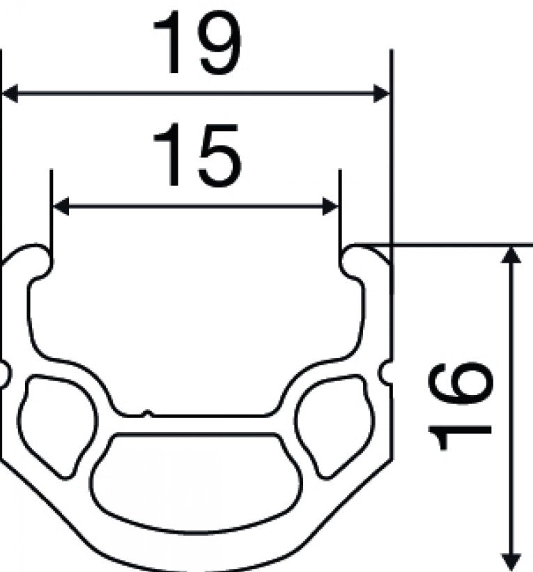 Mavic Open Elite Hohlkammer Felge 28" 700c - Schwarz
