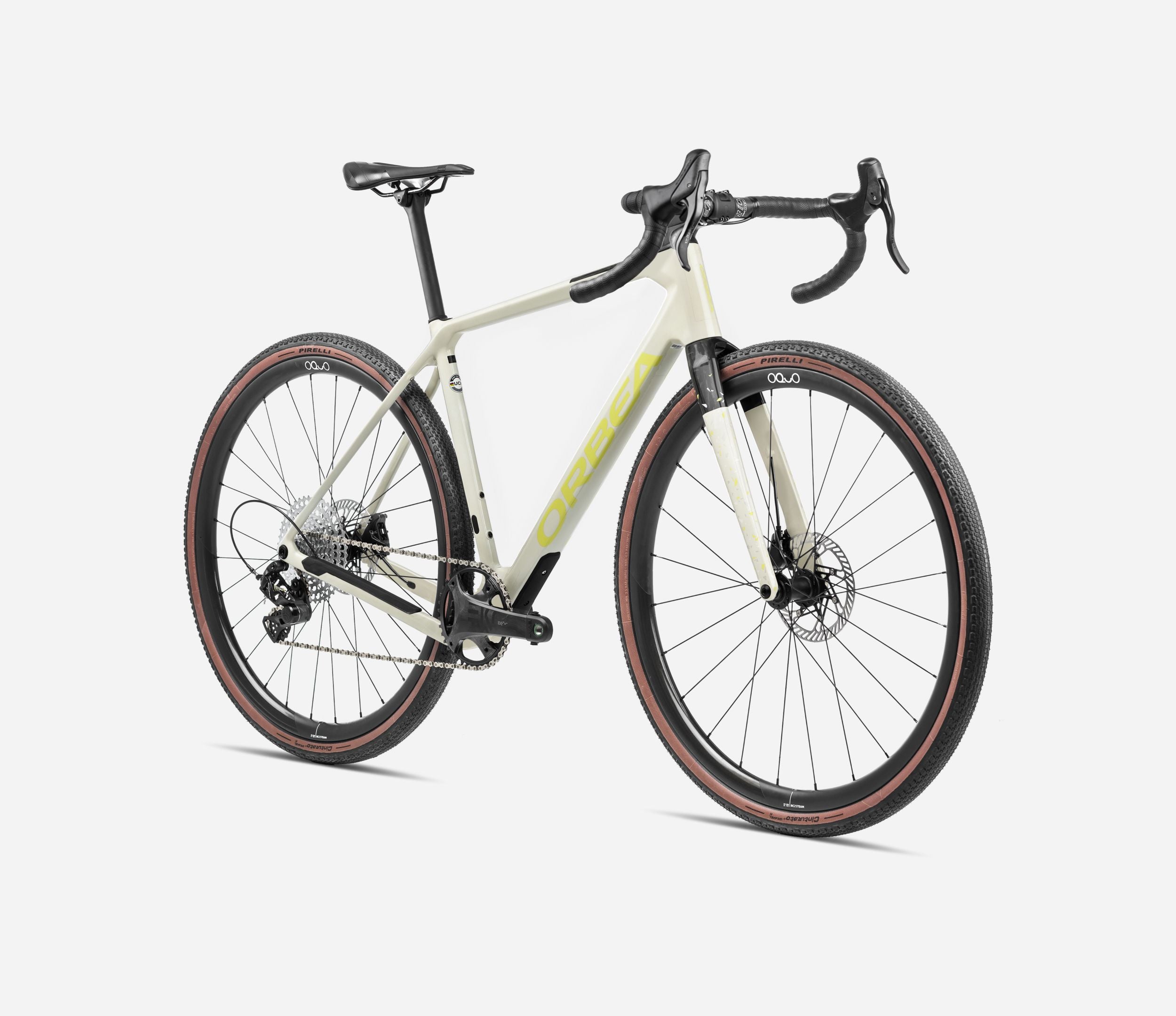 Orbea TERRA M30TEAM 2x12 Carbon, Ivory White/ Spicy Lime
