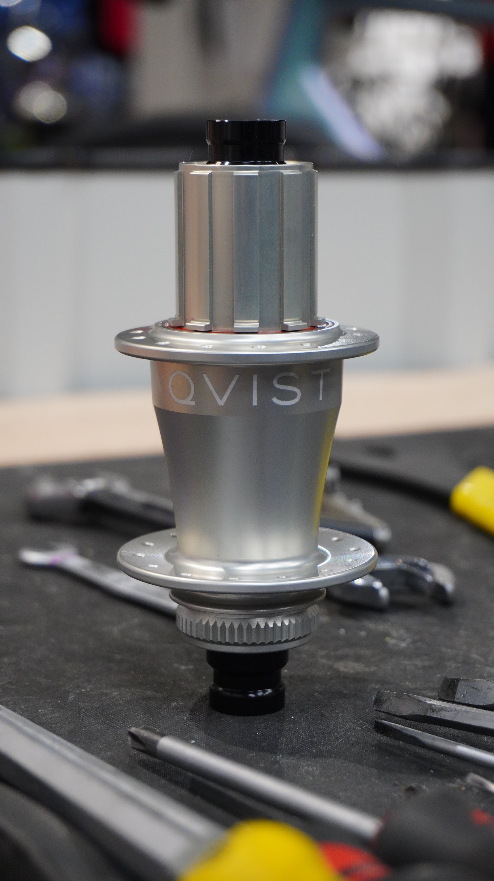 QVIST rear hub, Centerlock, 12x142mm - Silver