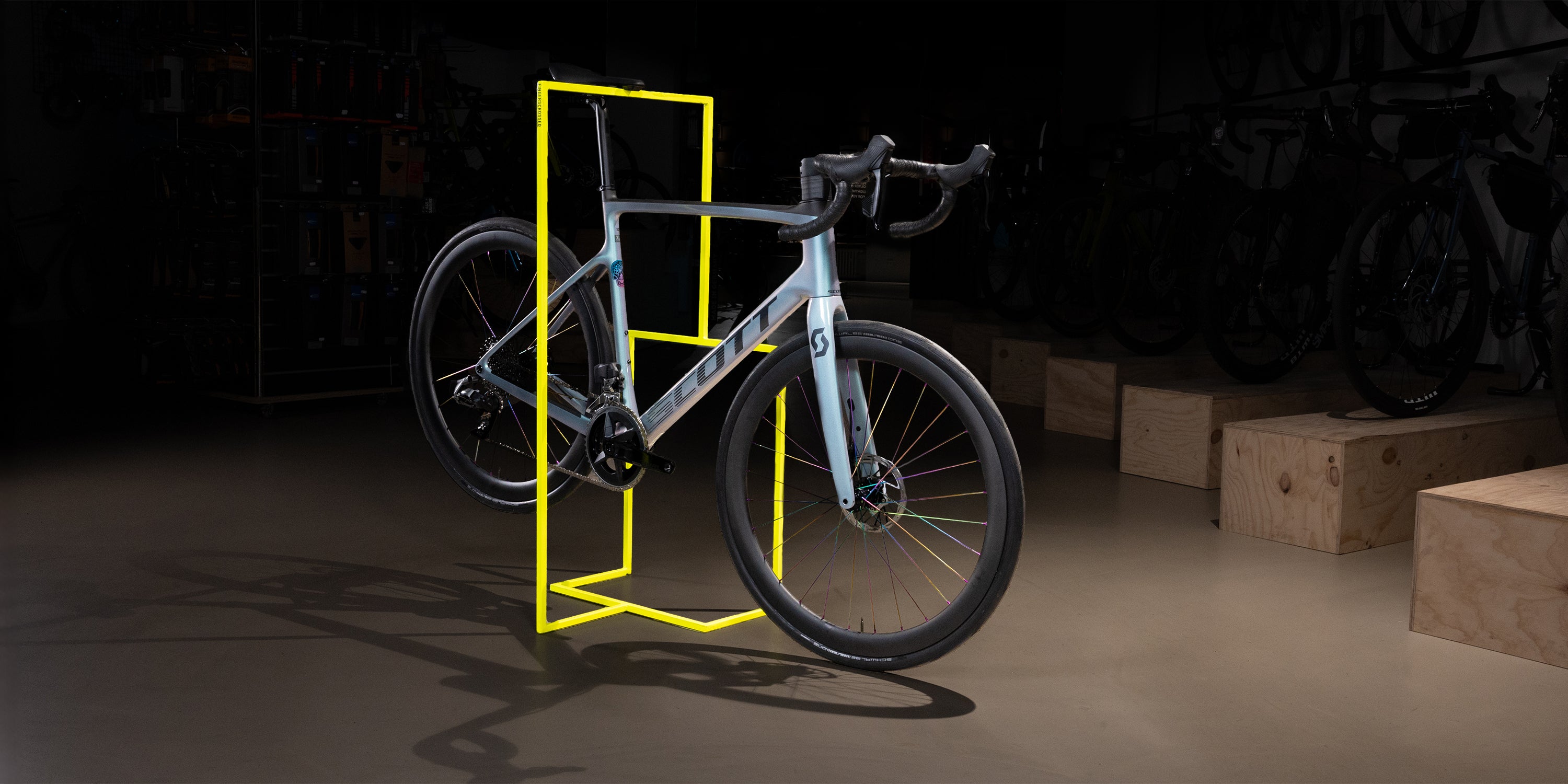 Rennrad Scott Carbon Laufräder Rainbow SMParts