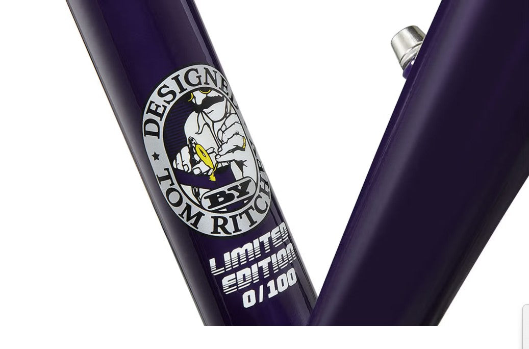 Ritchey Garden City Singlespeed Stahl-Rahmen Set - Midnight Violet / Moon Yellow