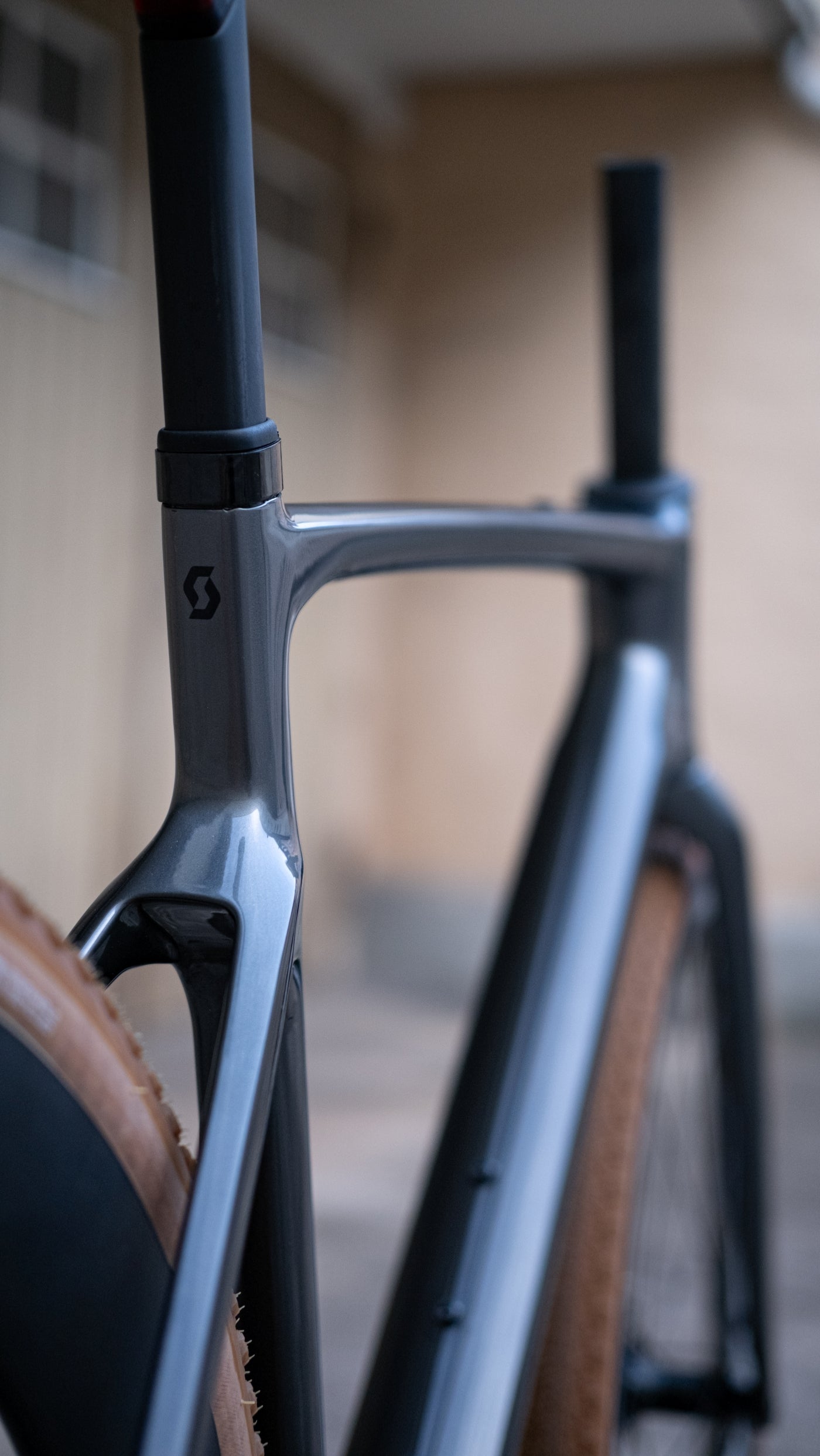 Scott Addict Gravel RC HMF Carbon Rahmen-Set - Chrome Silver