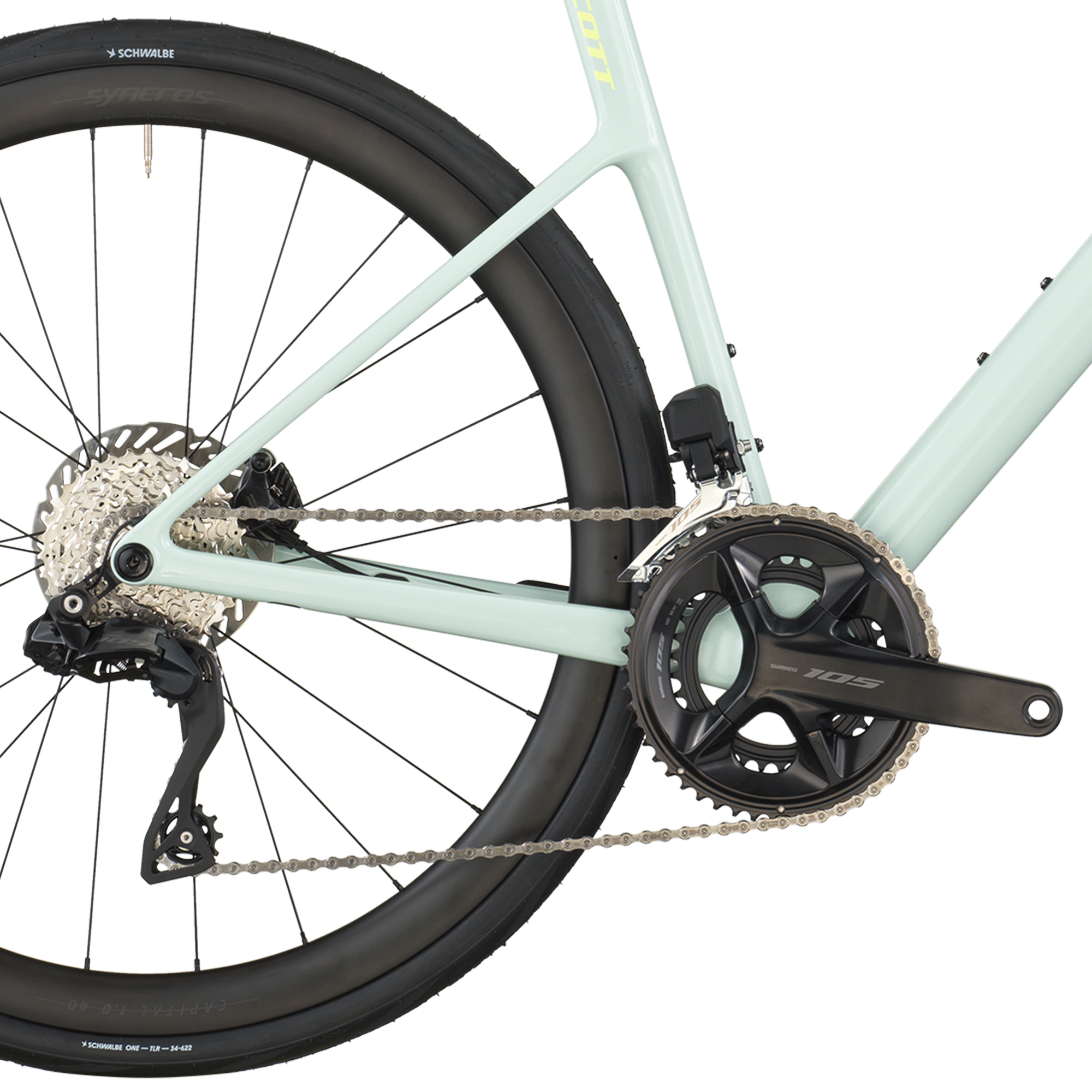 Scott ADDICT 30 Rennrad Shimano 105 Di2 2x12 - Frozen Green