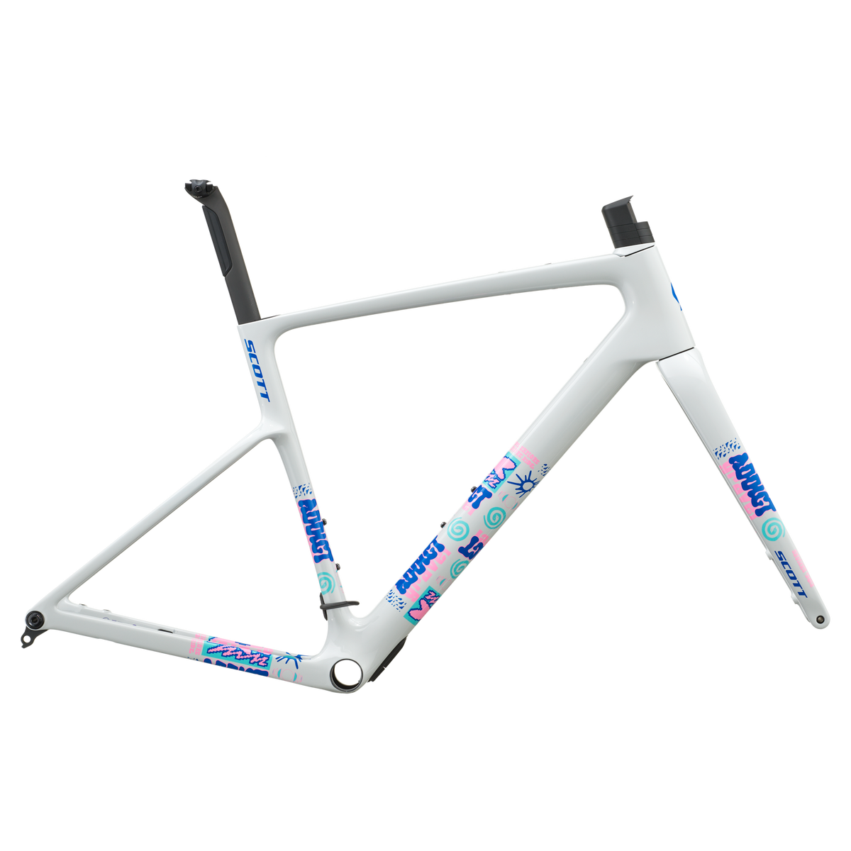 Scott Addict Gravel 20, Carbon Rahmen-Set - Beluga Grey (2027)