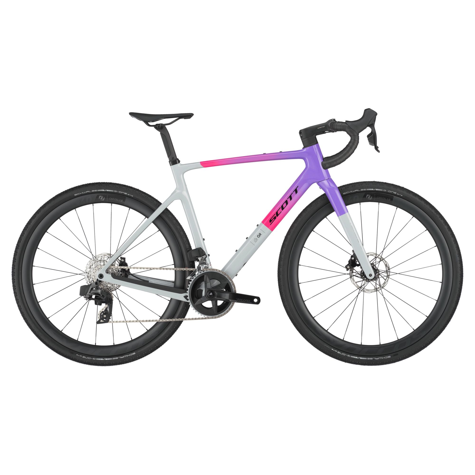 Scott Addict Gravel 20, SRAM Rival AXS - Narwal Grey/Fade Purple