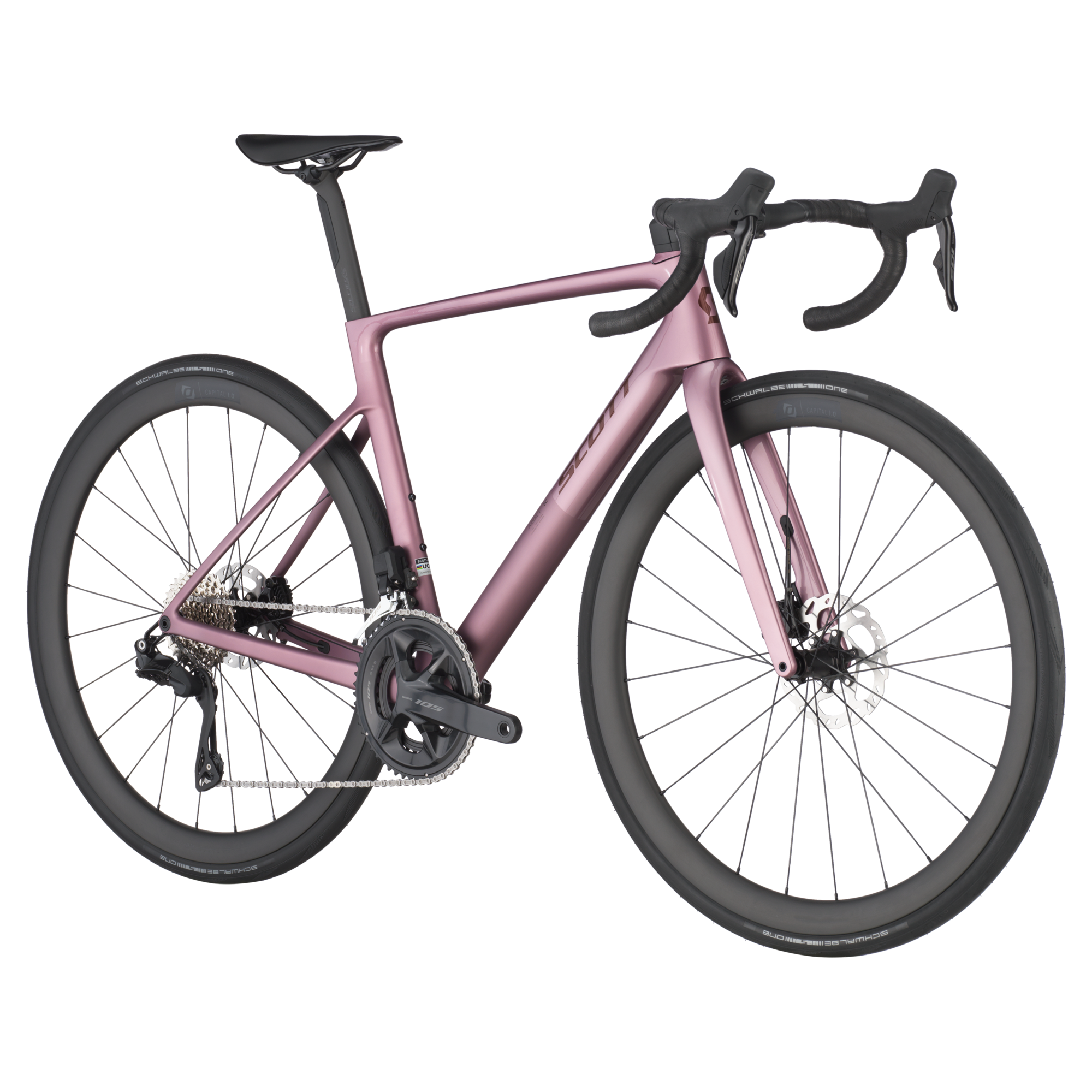 Scott Addict RC 30 (2025) Rennrad, Shimano 105 Di2 2x12 - Ash Pink