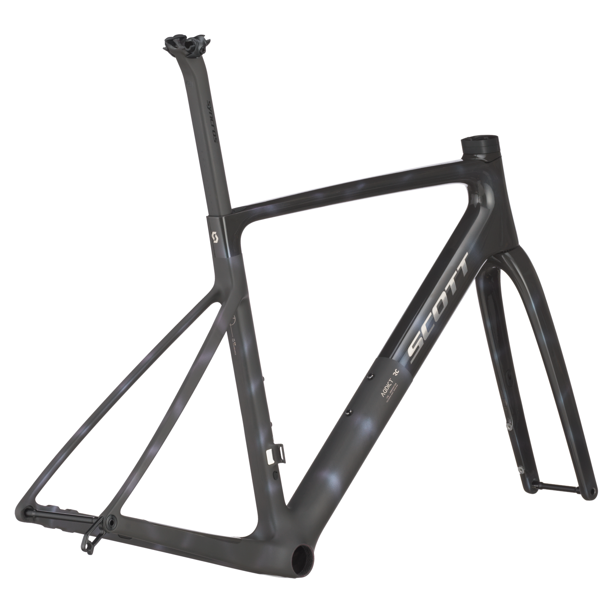 Scott Addict RC Ultimate HMX SL Carbon Rahmen-Set, Sunbeam Black - 56cm/Large