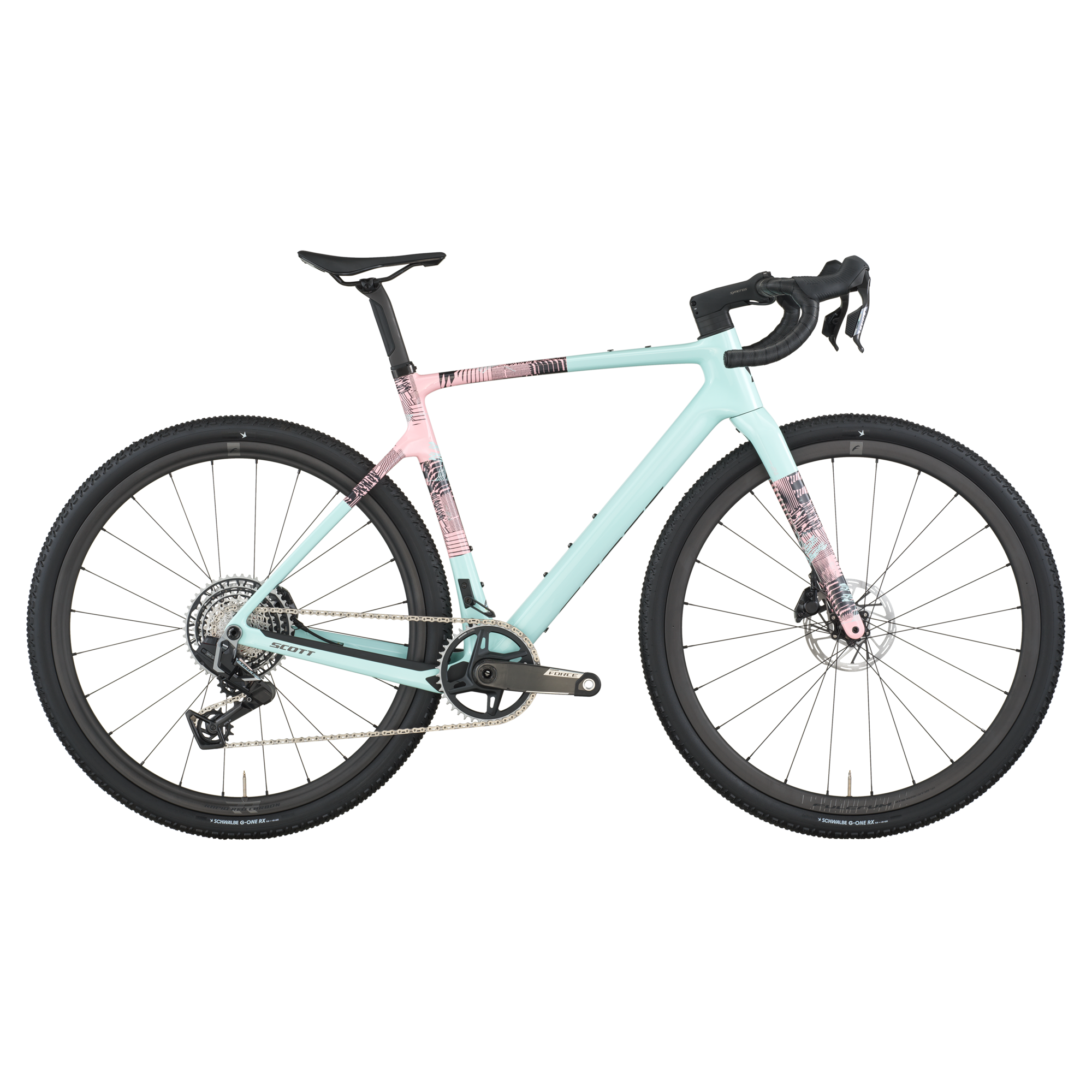 Scott Addict Gravel 10, SRAM FORCE AXS - Gelato blue / Gelato pink