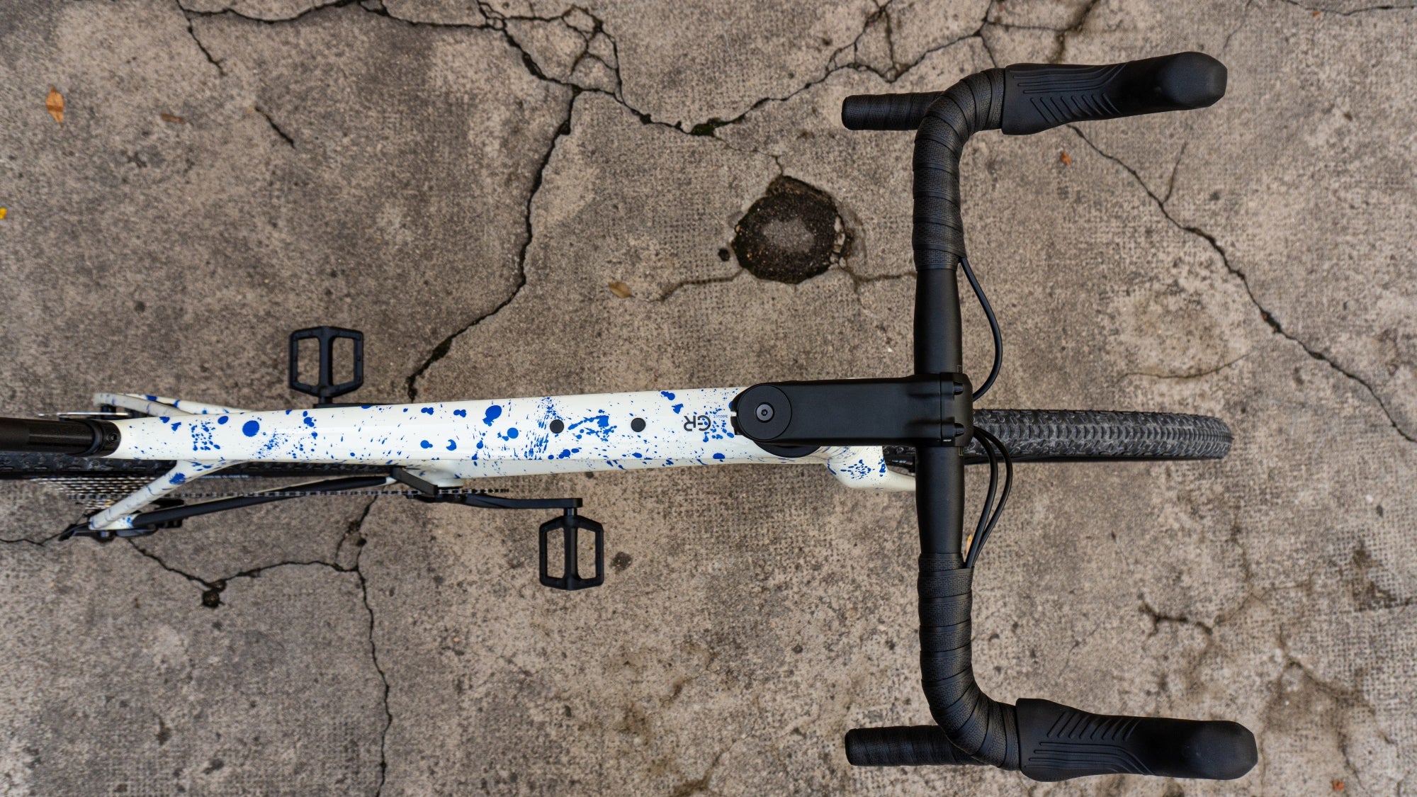 Scott Addict Gravel 30 - White / Splatter Blue