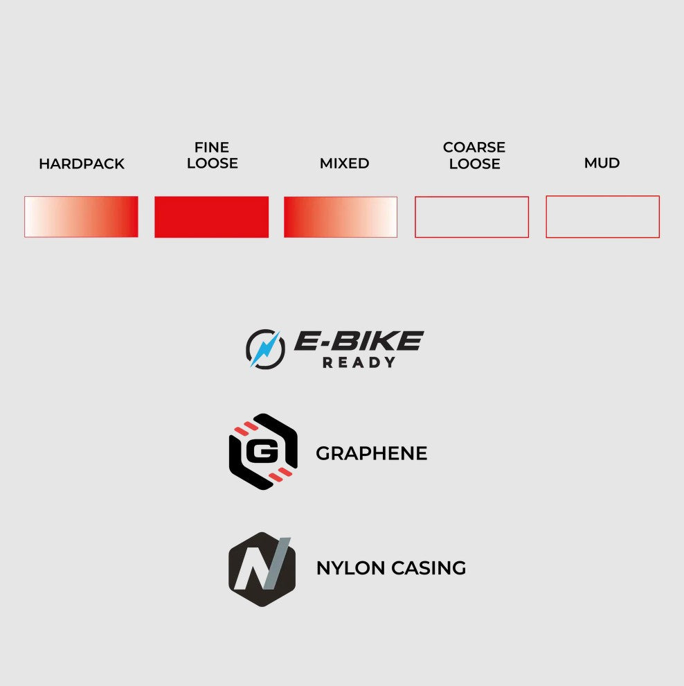 Vittoria Terreno T30 Fine Loose, Gravel Endurance G2.0 TLR - Black