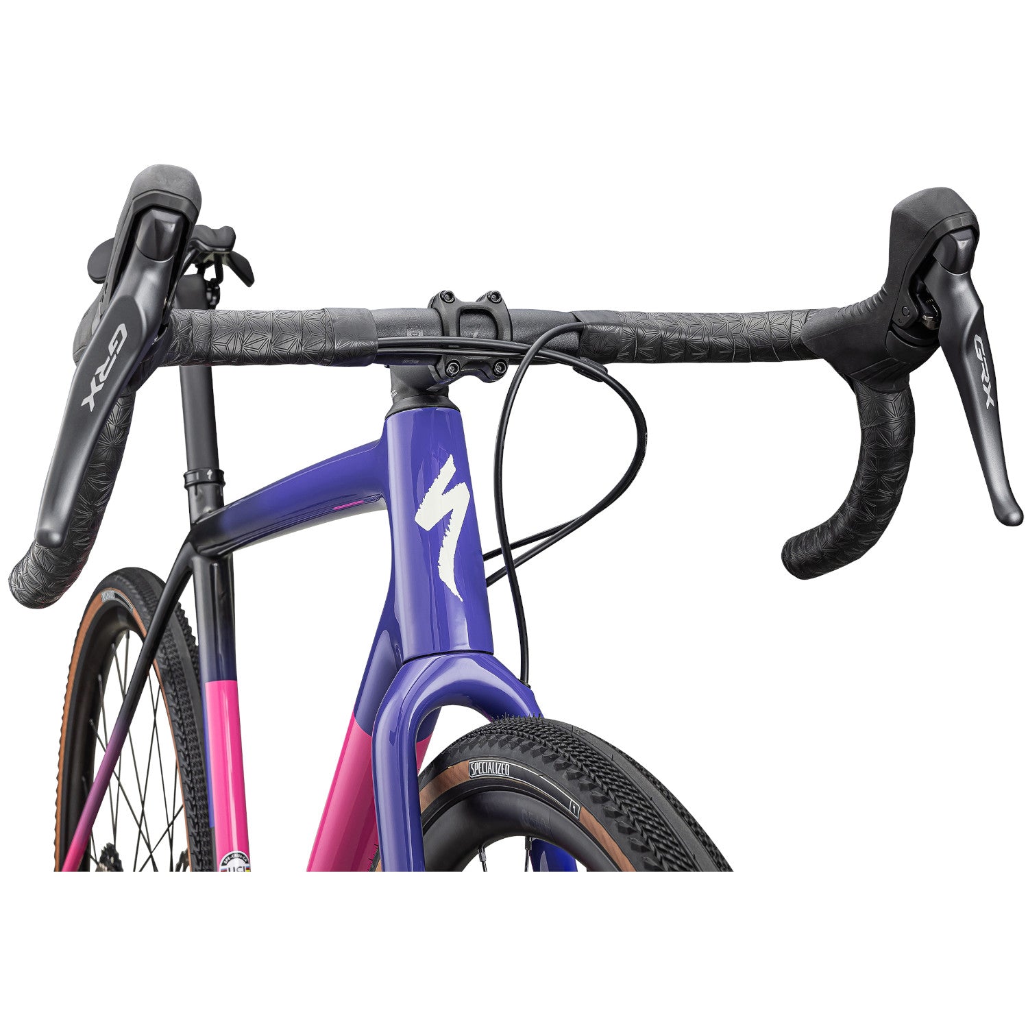Specialized CRUX Comp, Shimano GRX 1x - Gloss Carbon / Purple Haze / Rebel Pink / Birch