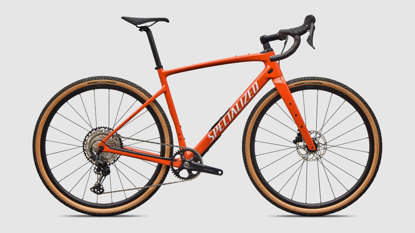 Specialized Diverge 4 Sport Carbon, Shimano GRX 1x12 - Deep Orange / Dune White
