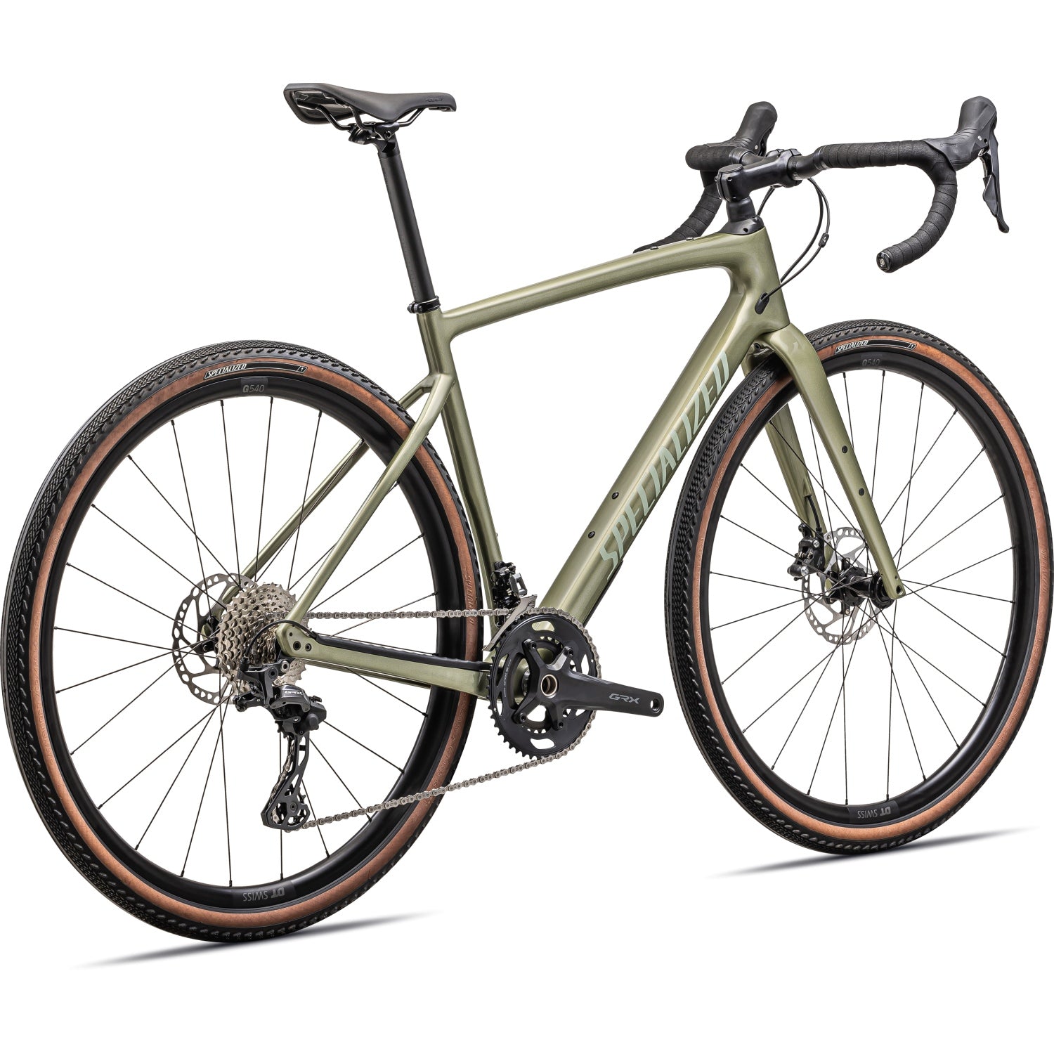Specialized Diverge Sport Carbon, Shimano GRX 2x12 - Satin Metallic Spruce / Spruce