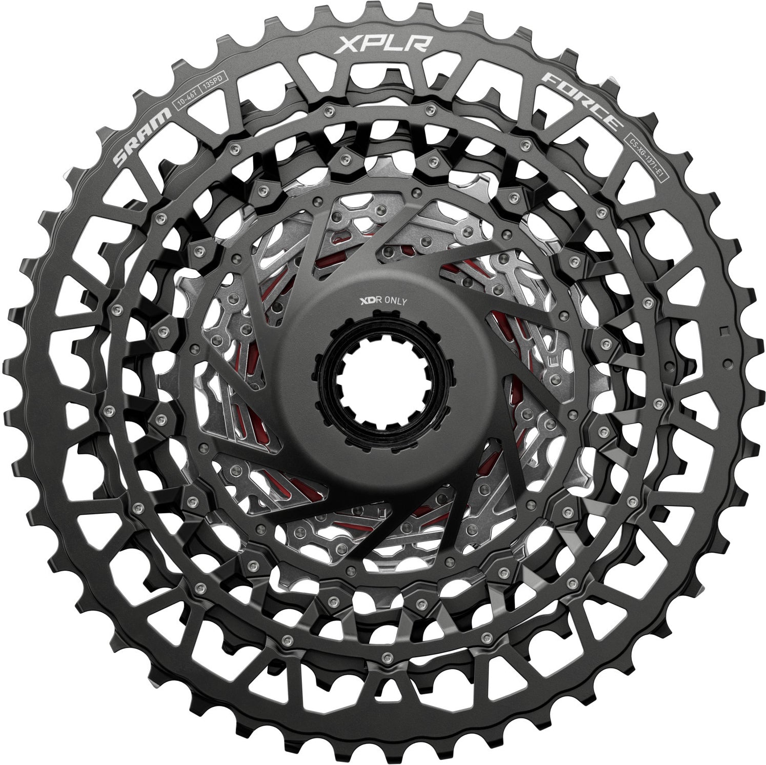 SRAM FORCE XPLR, XG-1371 Kassette 10-46T, 13-fach