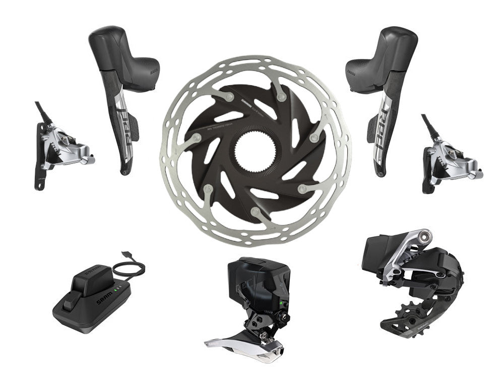 SRAM RED eTap AXS shift/brake unit 1x12 groupset, Centerlock