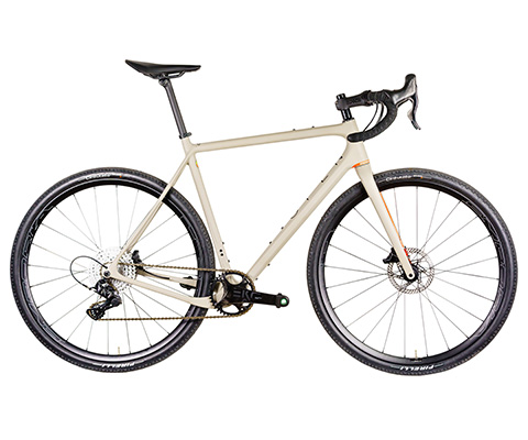 OPEN U.P. Gravel Bike Komplettrad / Campa EKAR 13-fach / ENVE & HED - Grey Matt / Red