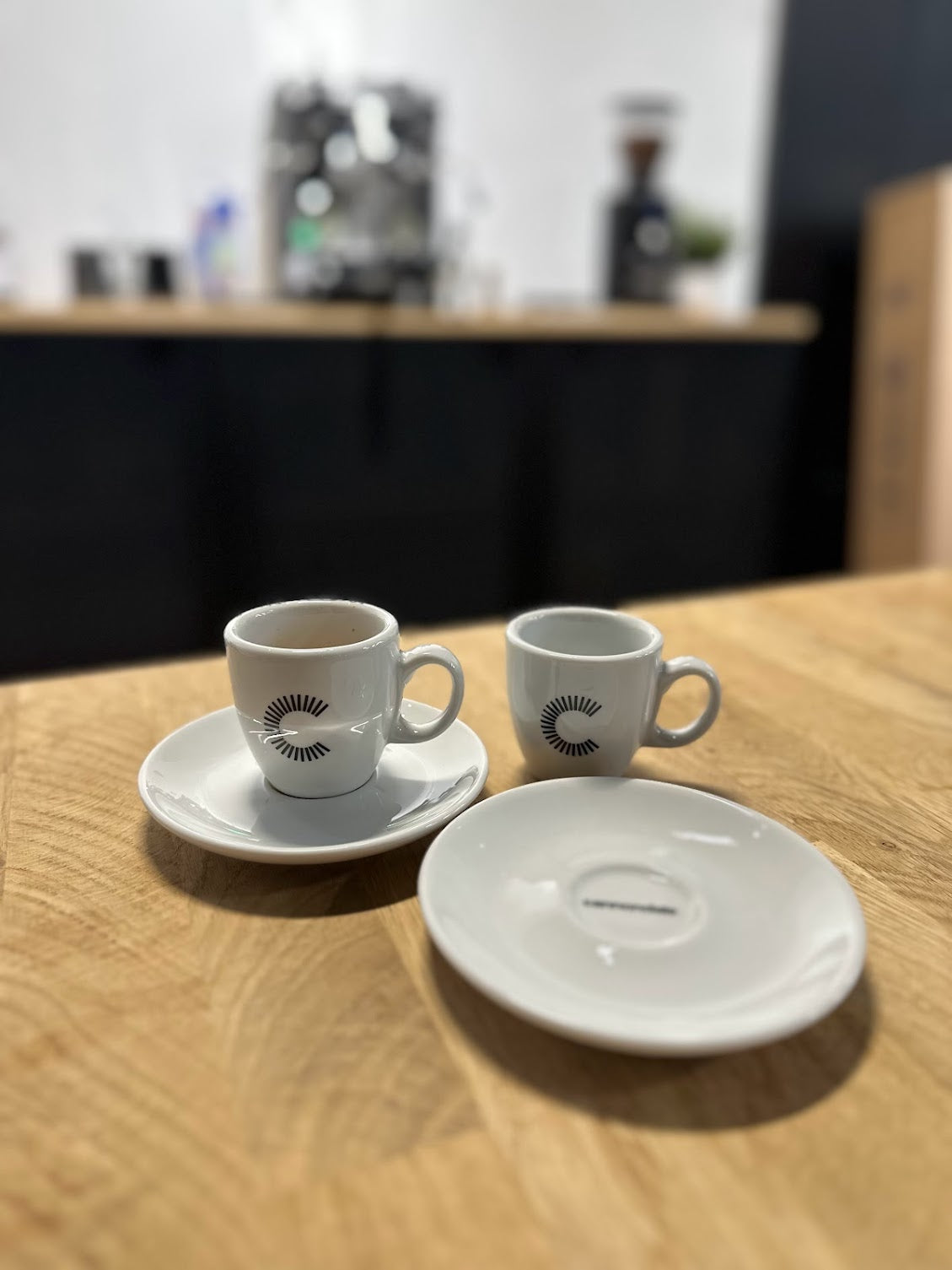 Cannondale Espresso Tasse mit Untersetzer (2er-Set) , Weiß