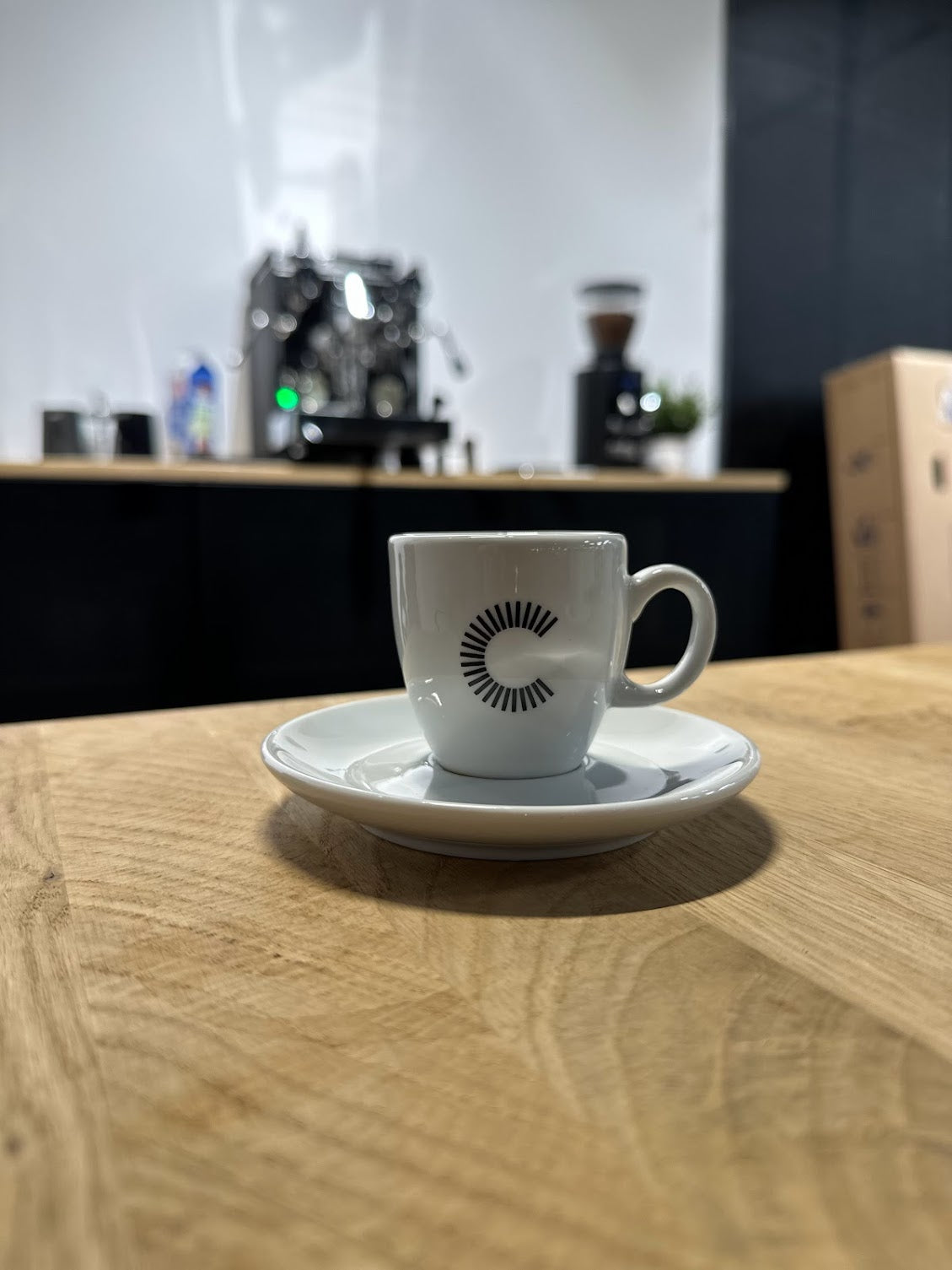 Cannondale Espresso Tasse mit Untersetzer (2er-Set) , Weiß