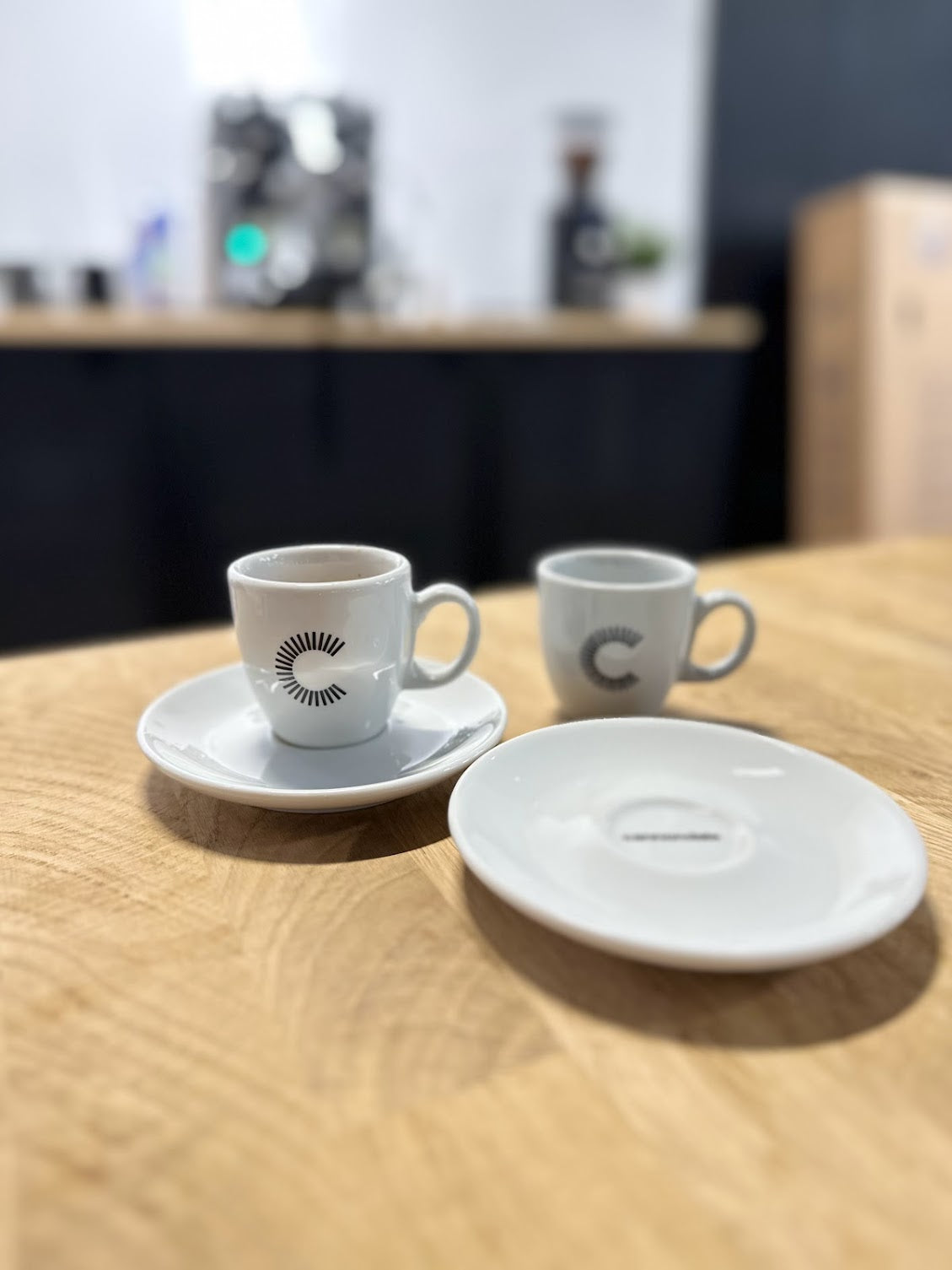 Cannondale Espresso Tasse mit Untersetzer (2er-Set) , Weiß