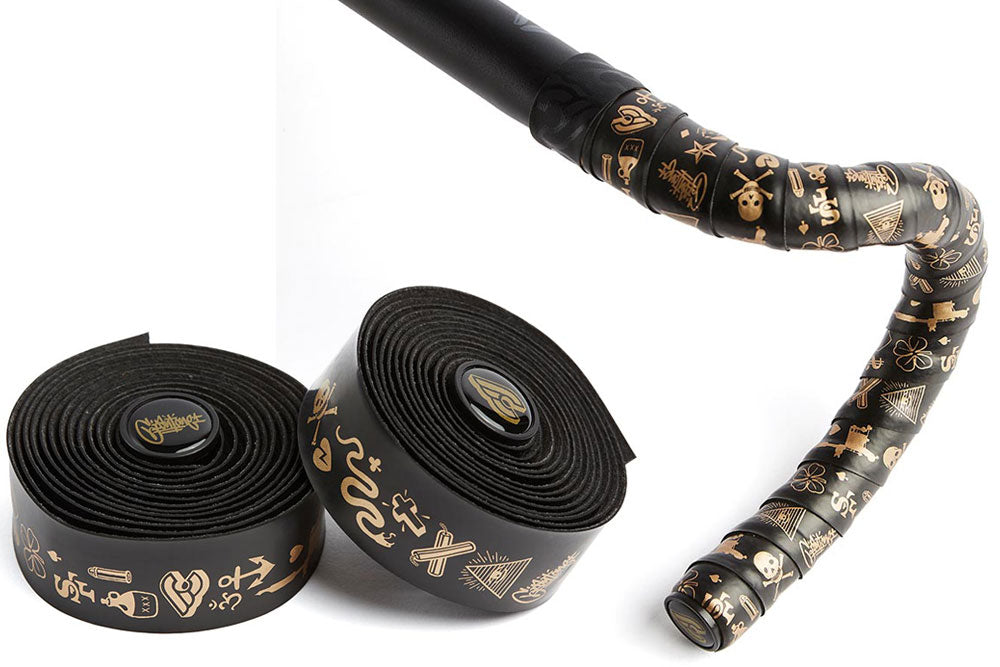 Cinelli Mike Giant Lenkerband Volee Schwarz/Gold