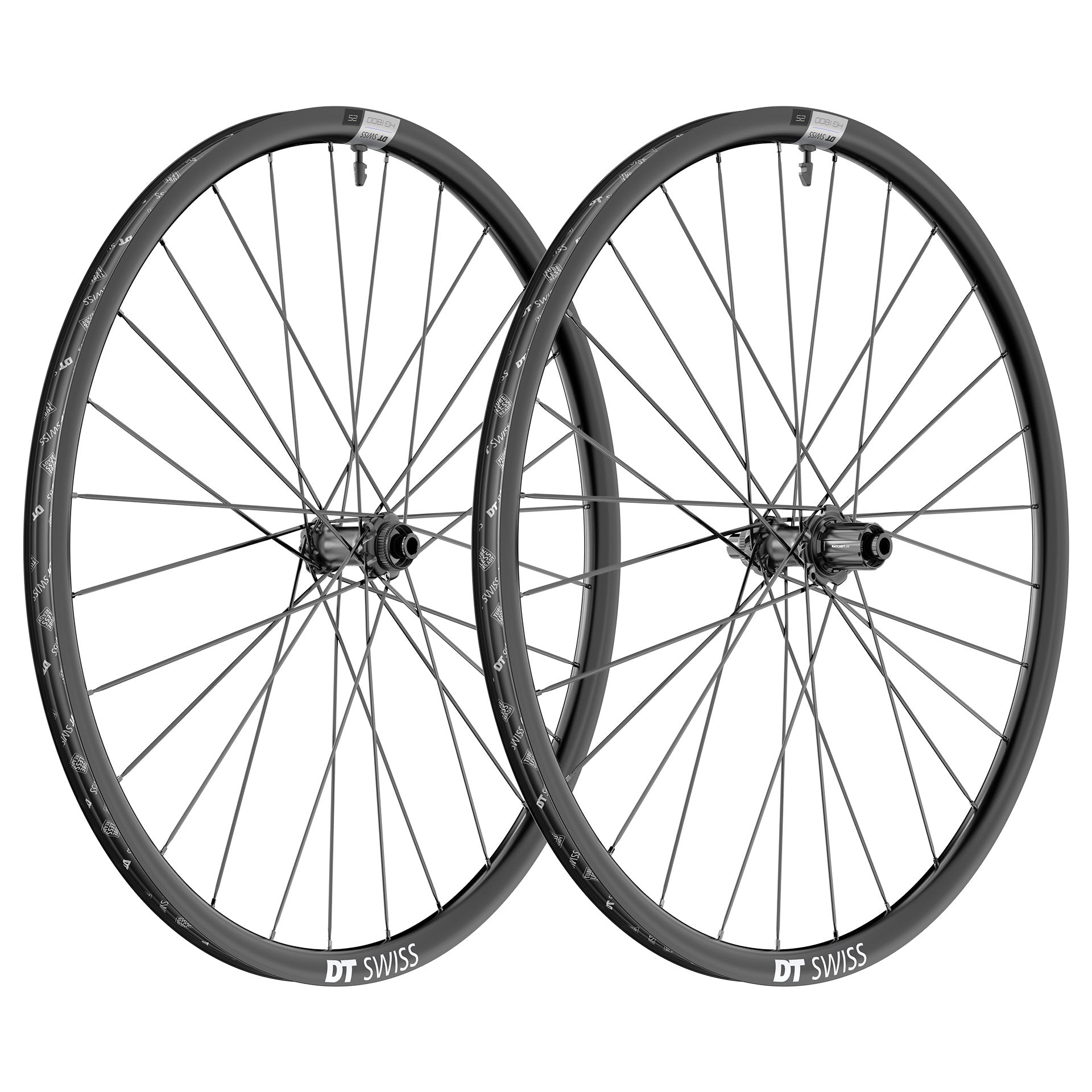 DT-Swiss HG1800 Spline 25 DB Centerlock Laufradsatz - Steckachse 12mm