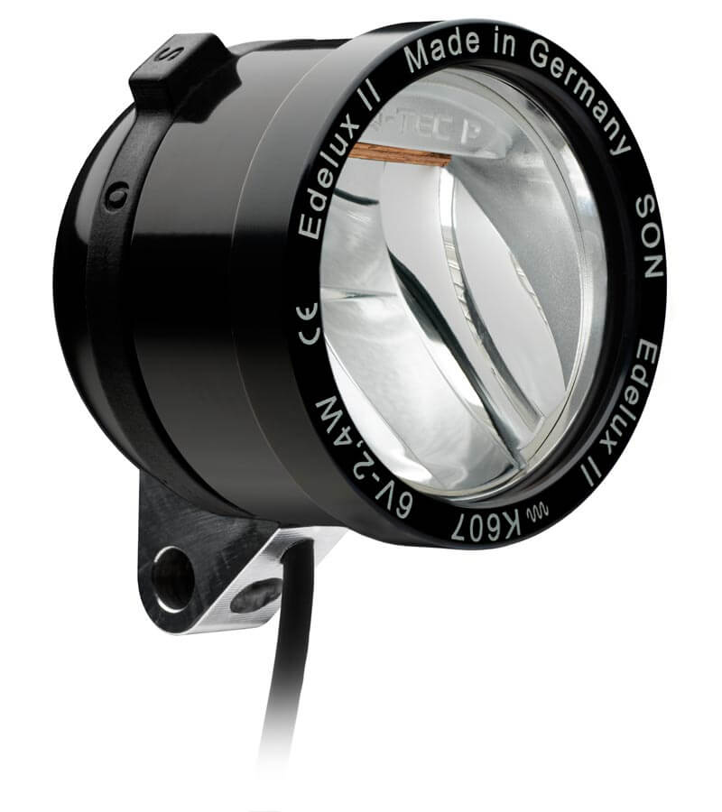 SON Edelux II Frontscheinwerfer, Schwarz