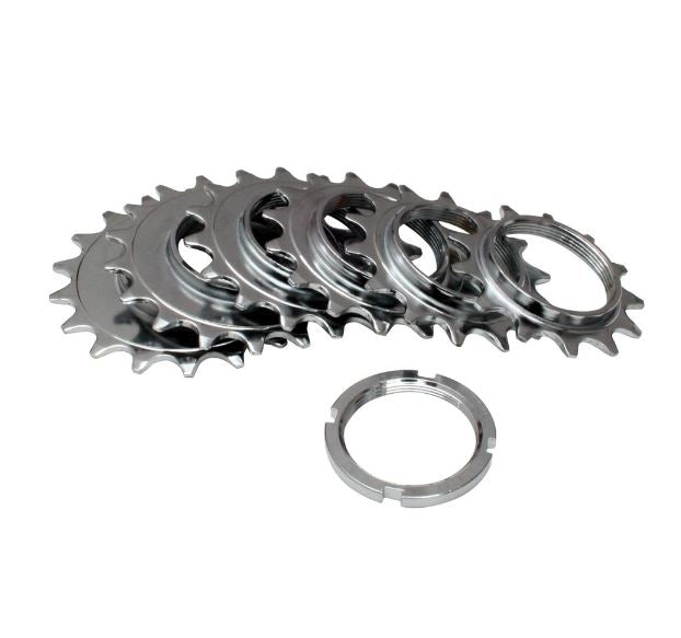 fixed gear ritzel Gusset Fixed-Ritzel 3/32" Silber