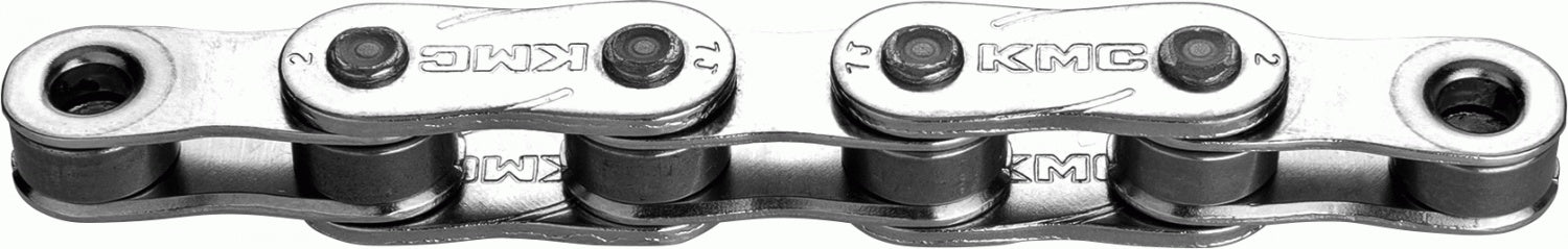 KMC Z1eHX Singlespeed Kette NARROW 1/2" x 3/32" - Silber