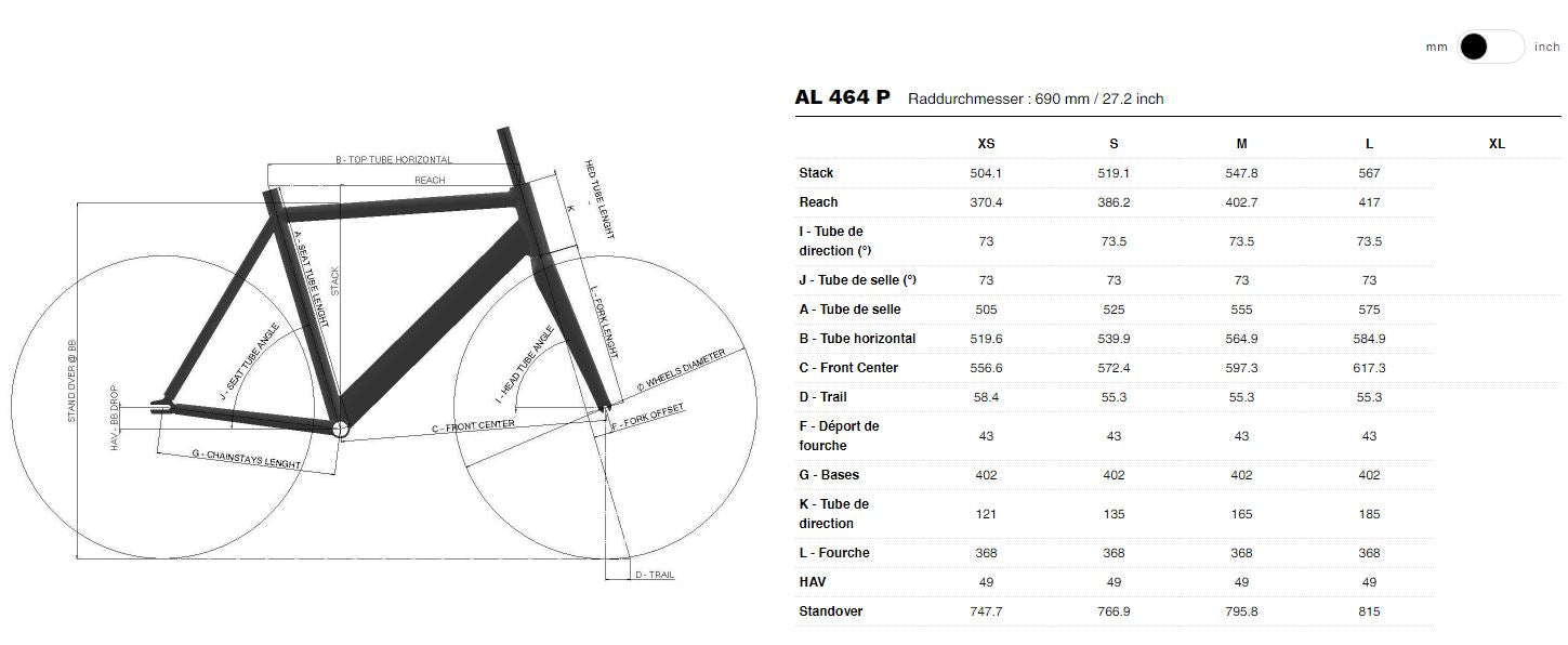 LOOK AL 464 Pista Proteam Rahmen-Set, black-gloss