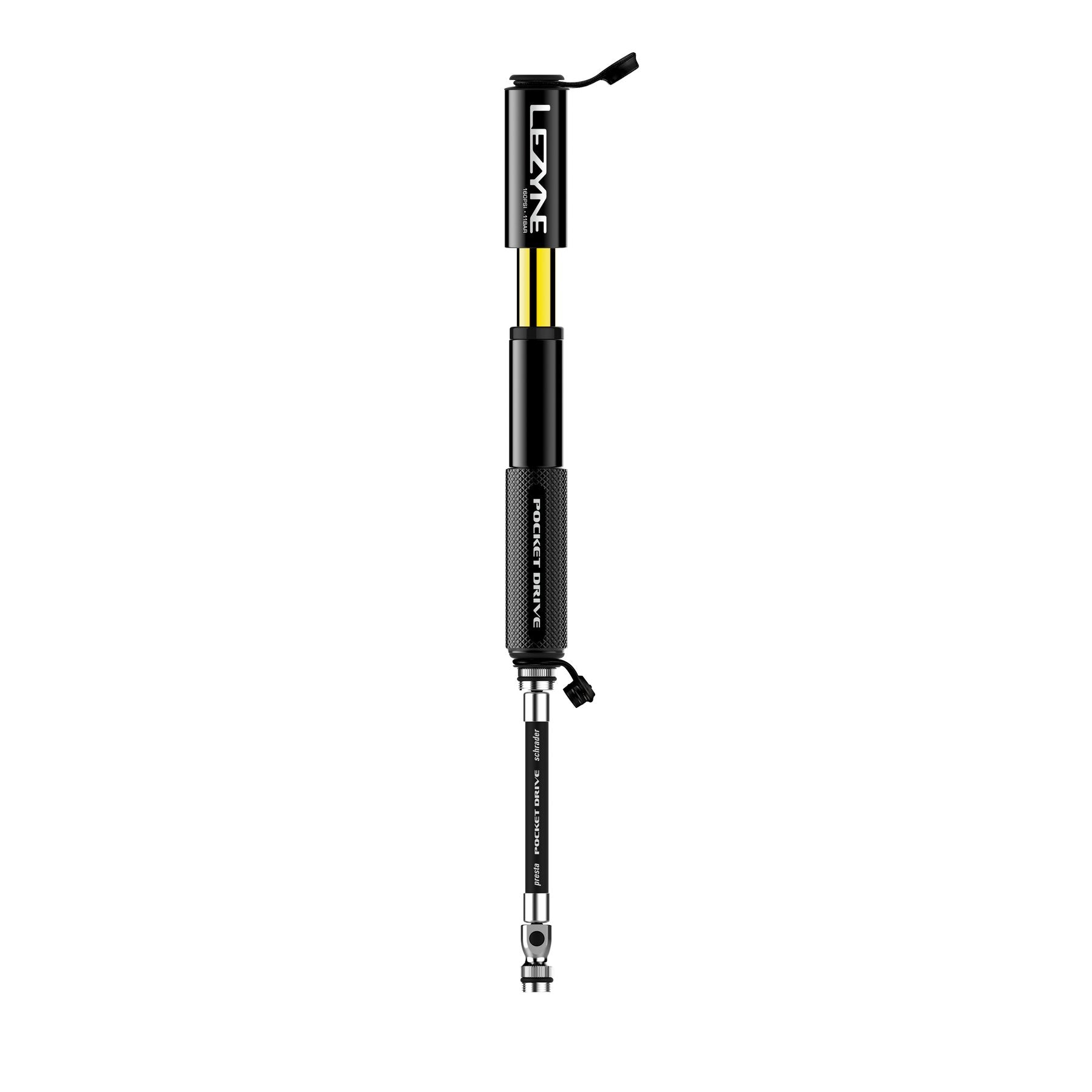 Lezyne CNC Pocket Drive Mini Handpumpe - Schwarz