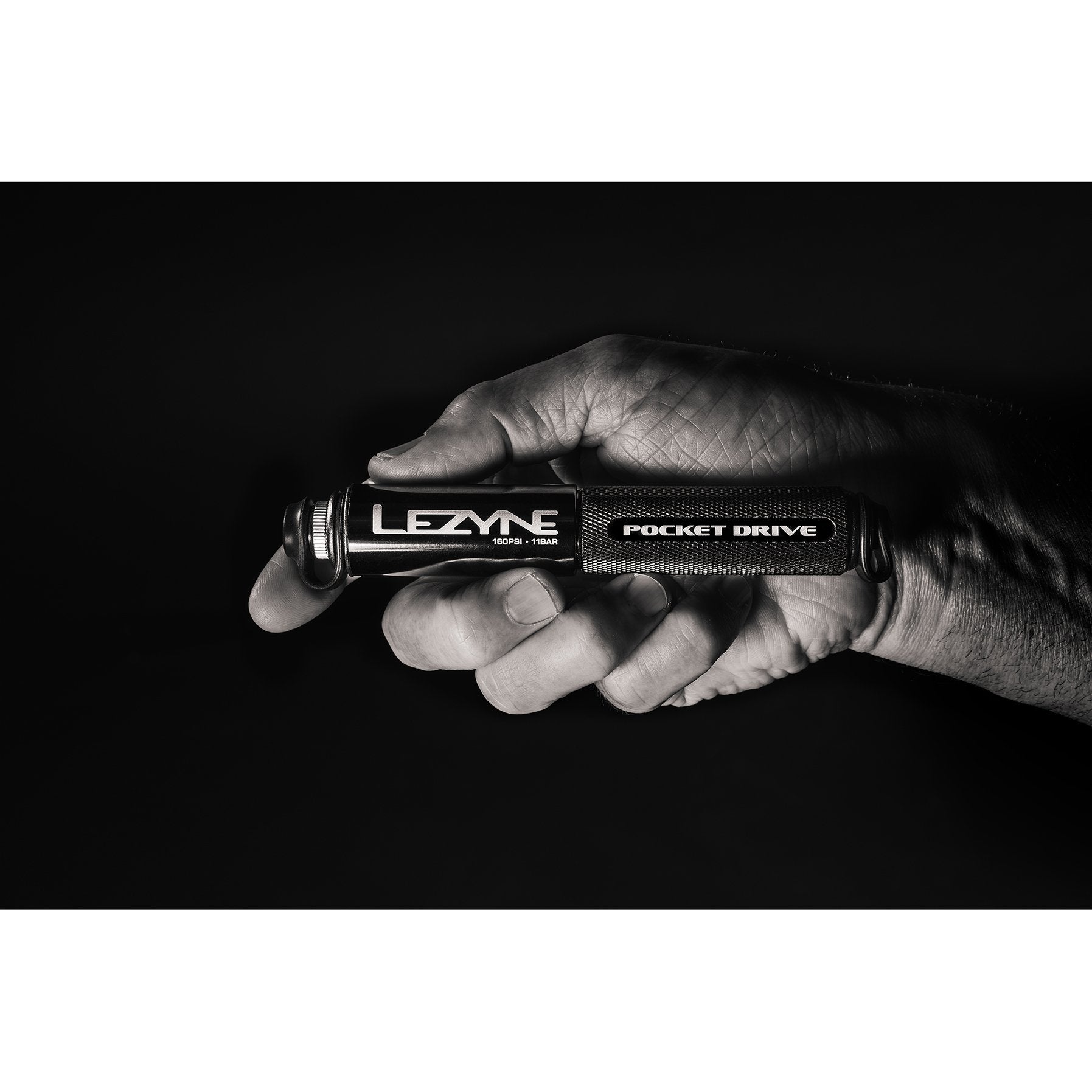 Lezyne CNC Pocket Drive Mini Handpumpe - Schwarz