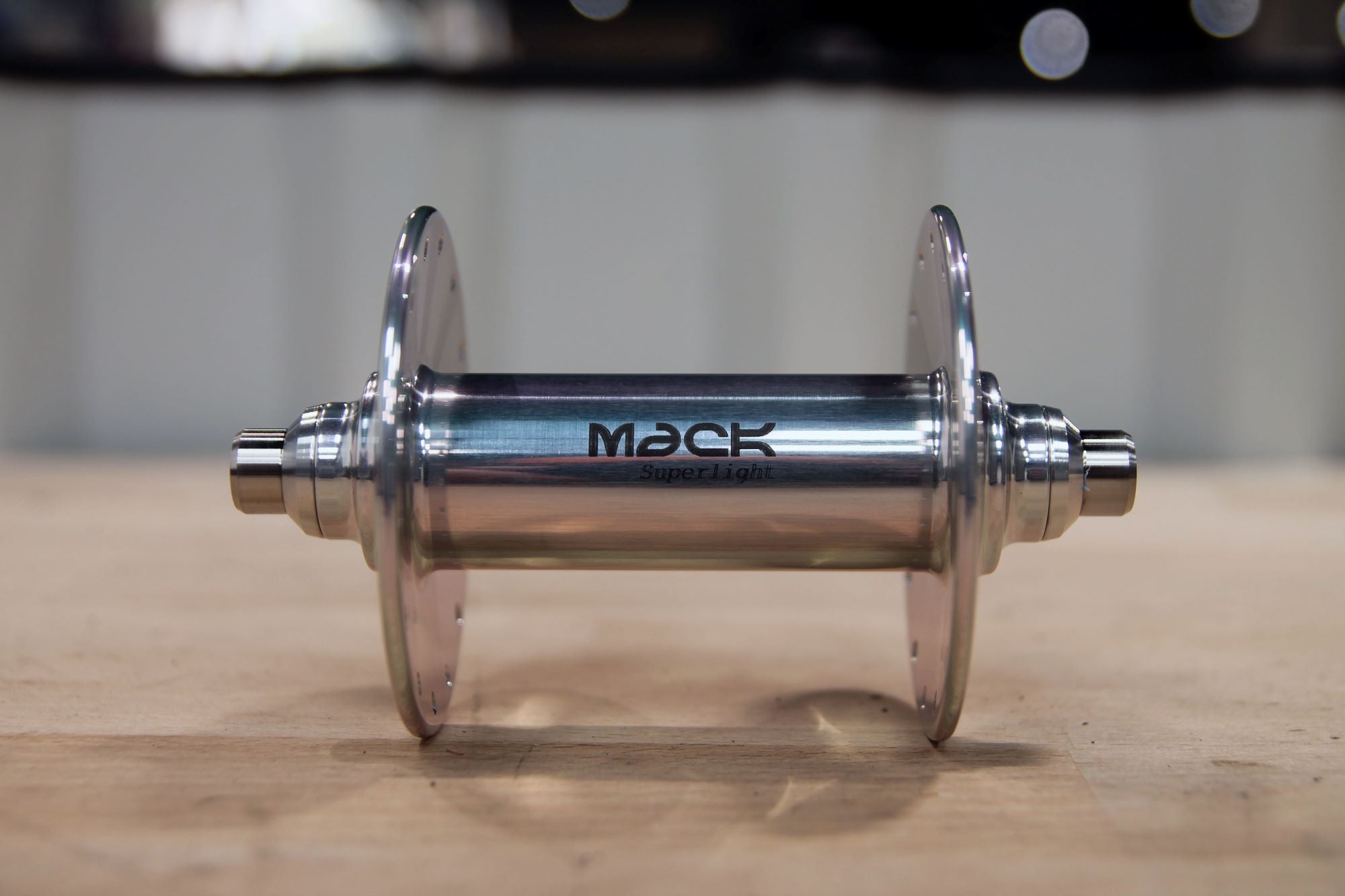 MACK HUBS Superlight Track Vorderrad Nabe Hochflansch, Silber-Poliert