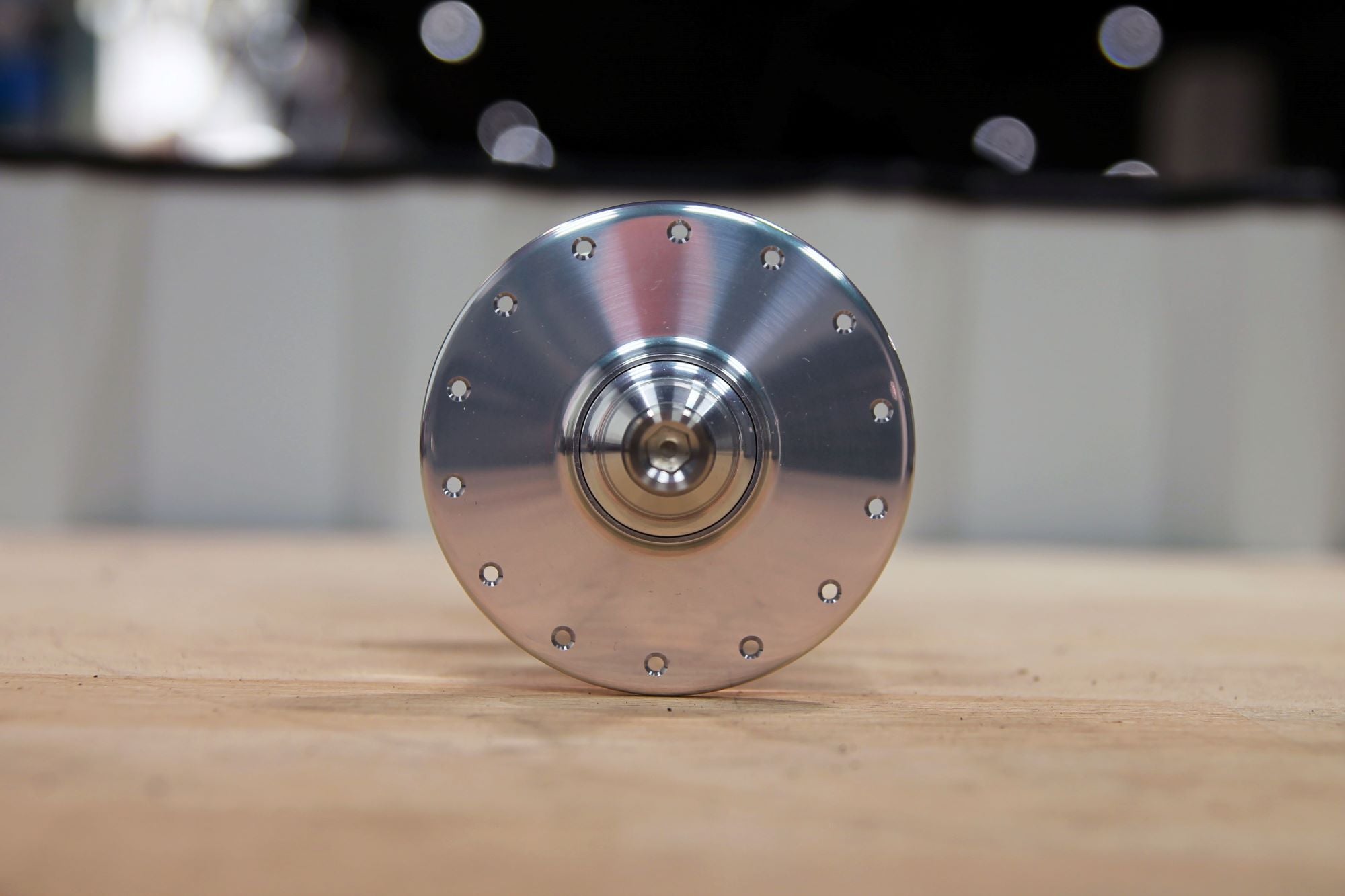 MACK HUBS Superlight Track Vorderrad Nabe Hochflansch, Silber-Poliert