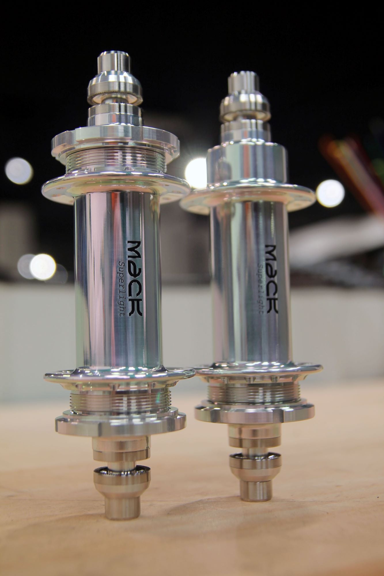 MACK HUBS Superlight Track Hinterrad Nabe Niederflansch, Silber-Poliert