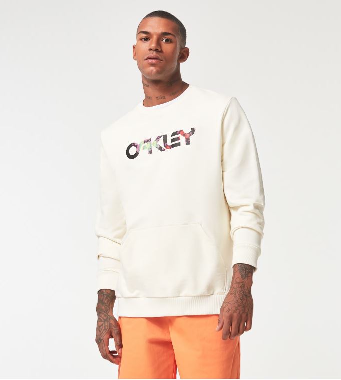 Oakley Floral Splash B1B Crewneck, Arctic White