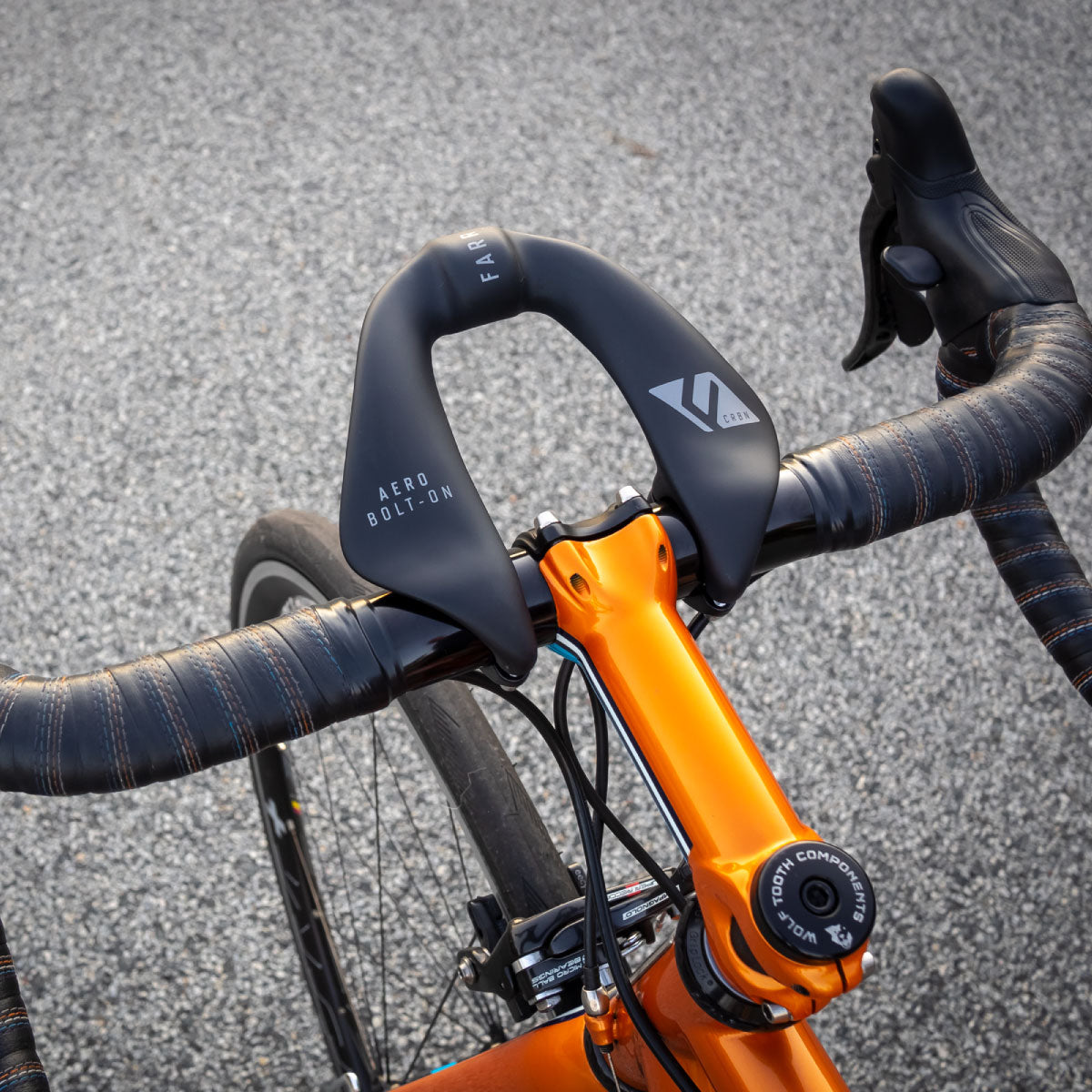 RIDE FARR Aero Bolt-On Extensions Lenkeraufsatz - Carbon Schwarz