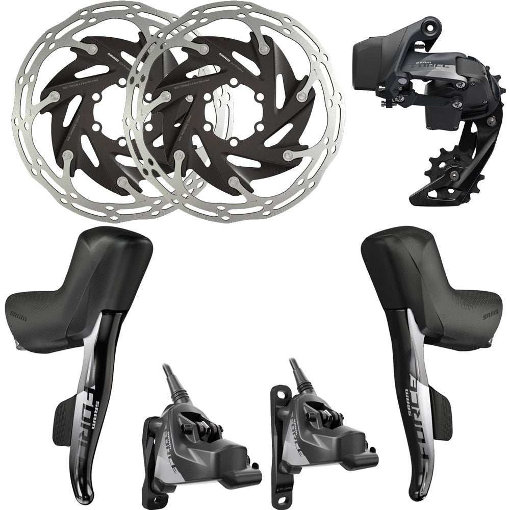 SRAM Force AXS Schalt-/Bremseinheit 1x12 Schaltgruppen-Set, 6-Loch