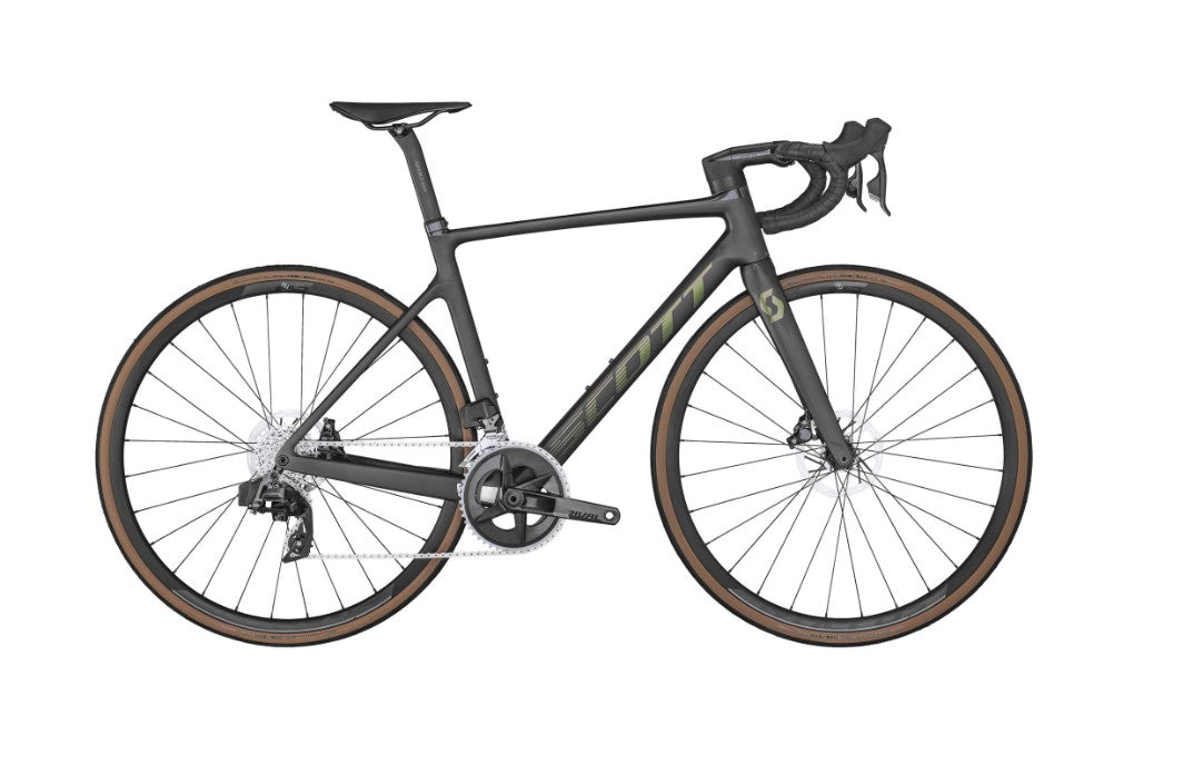 rennrad 30 gänge Scott ADDICT RC 30 Rennrad Rival AXS 2x12, Grey Carbon Raw